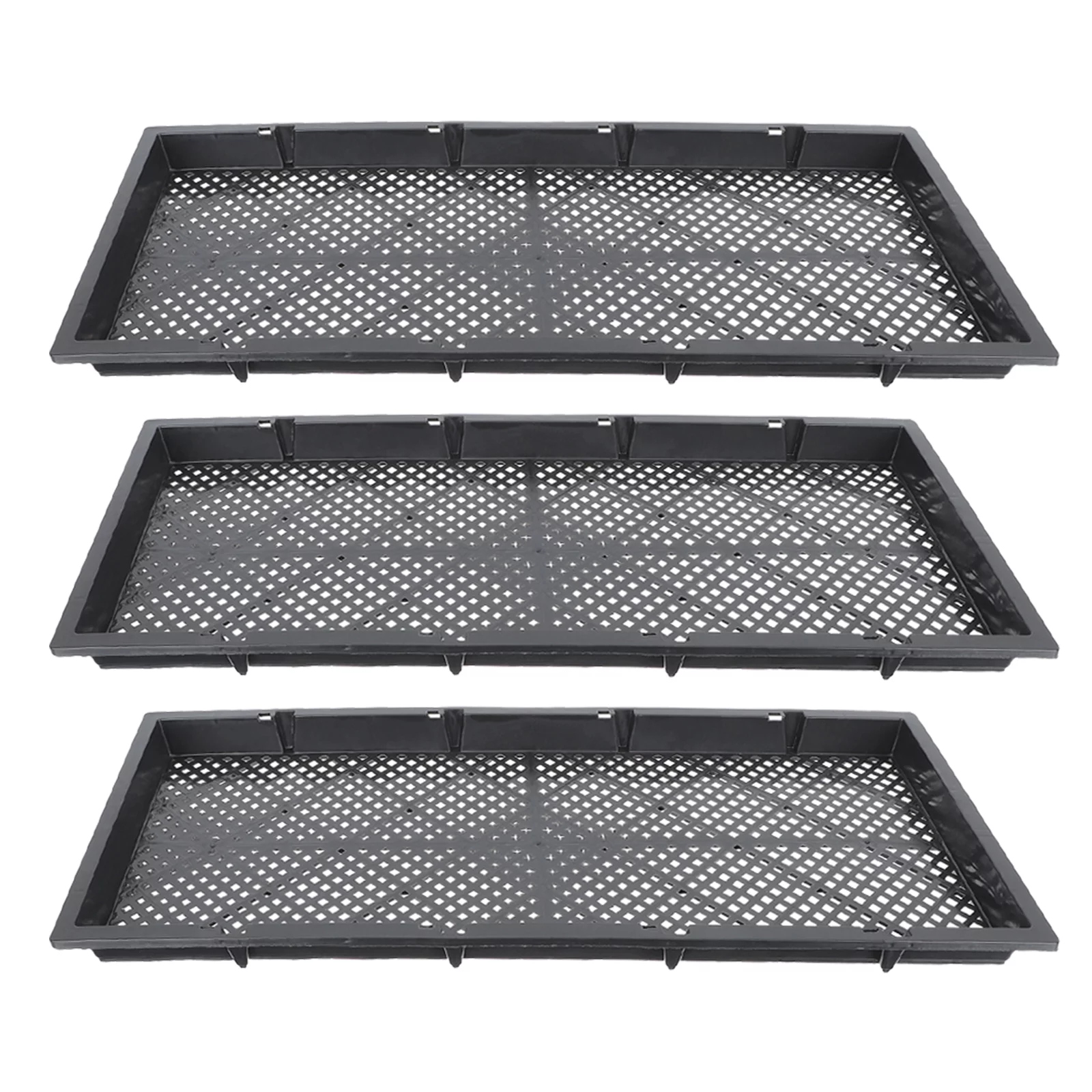 Guichaokj 3pcs Nursery Germination Trays Plant Germination Trays Multi-hole Plastic Nursery Growing Trays