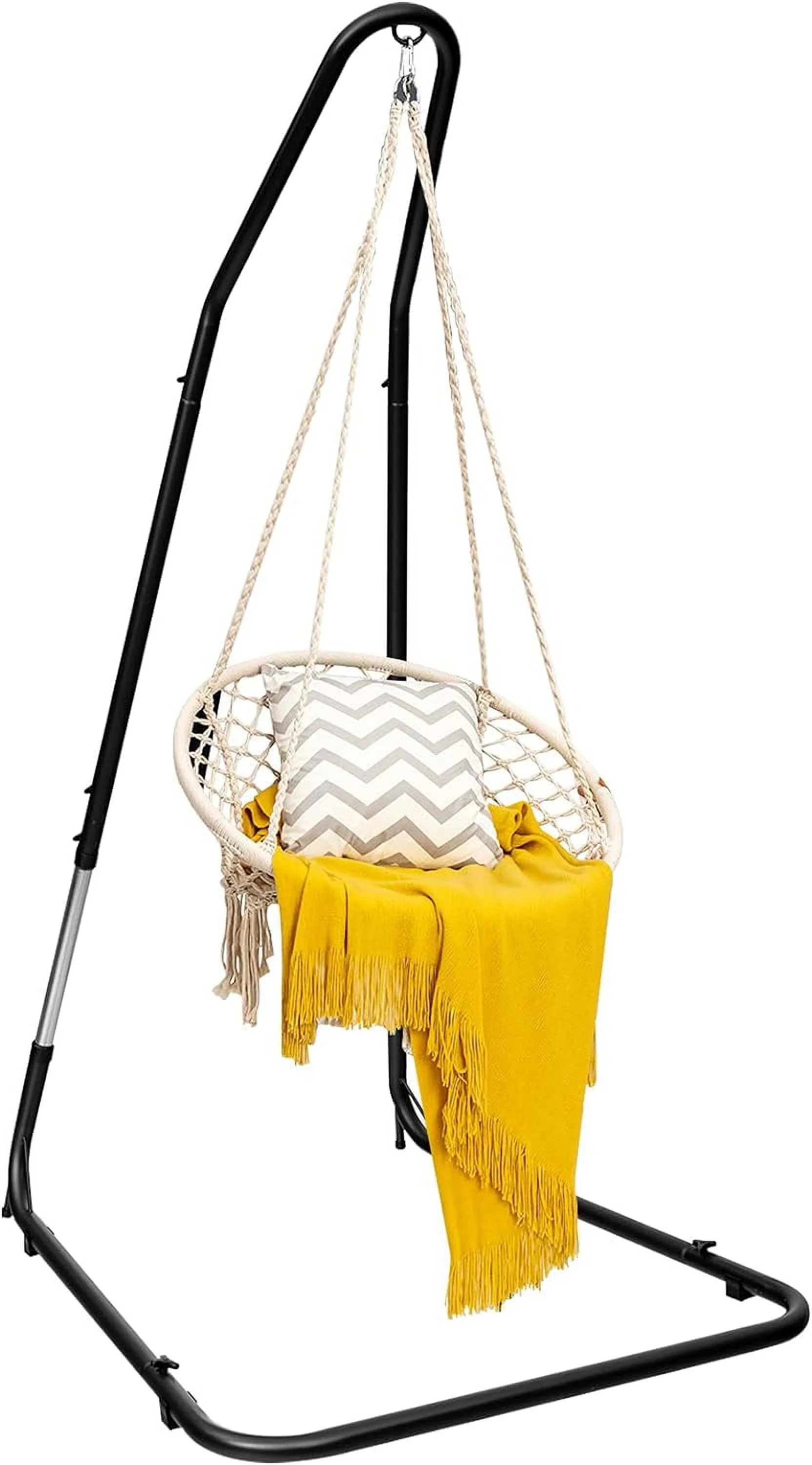 Adjustable Hammock Chair Stand Only, Height Adjust from 77