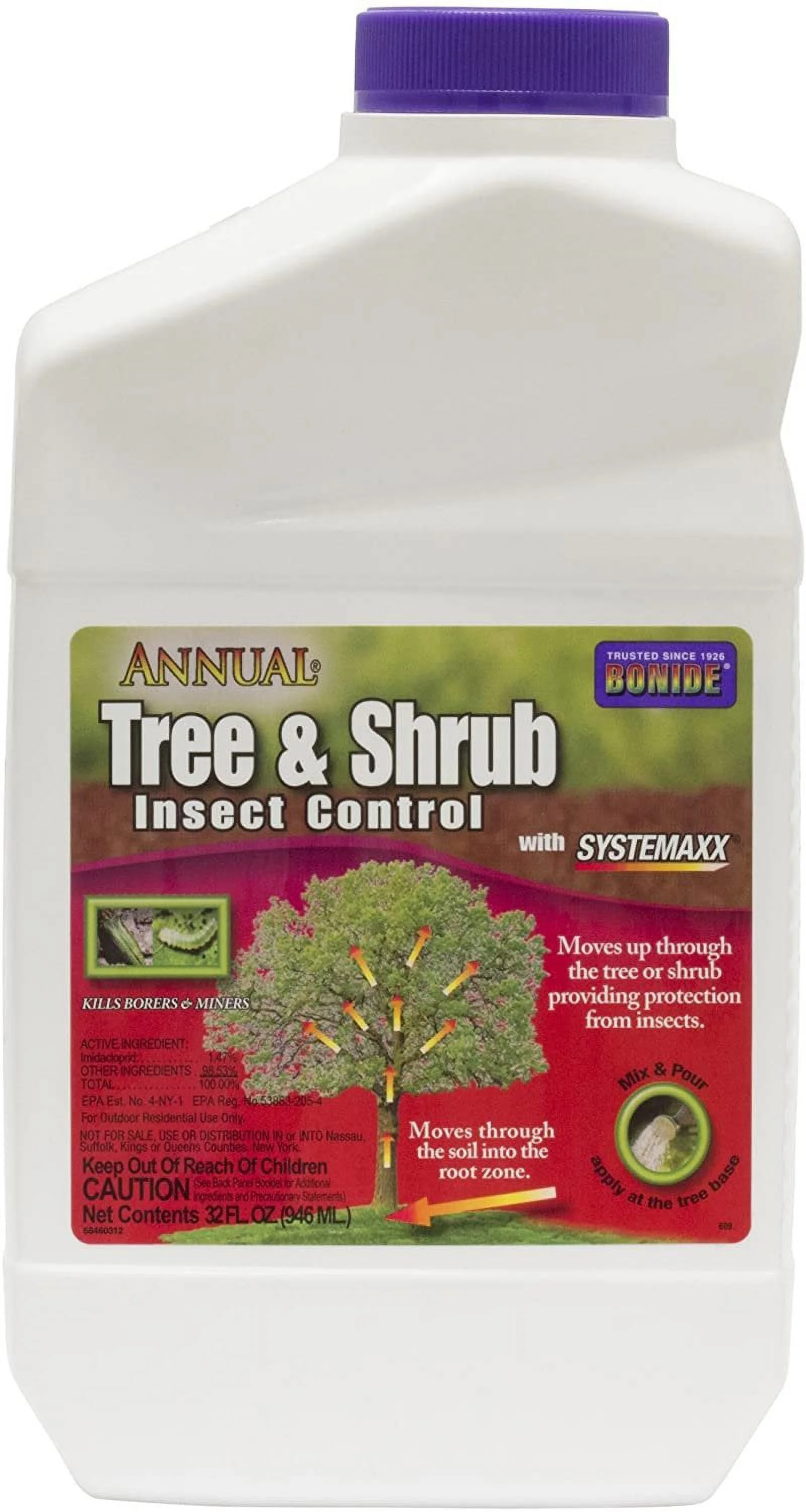 Bonide 609 Annual Tree & Shrub Insect Control, 1 Quarts