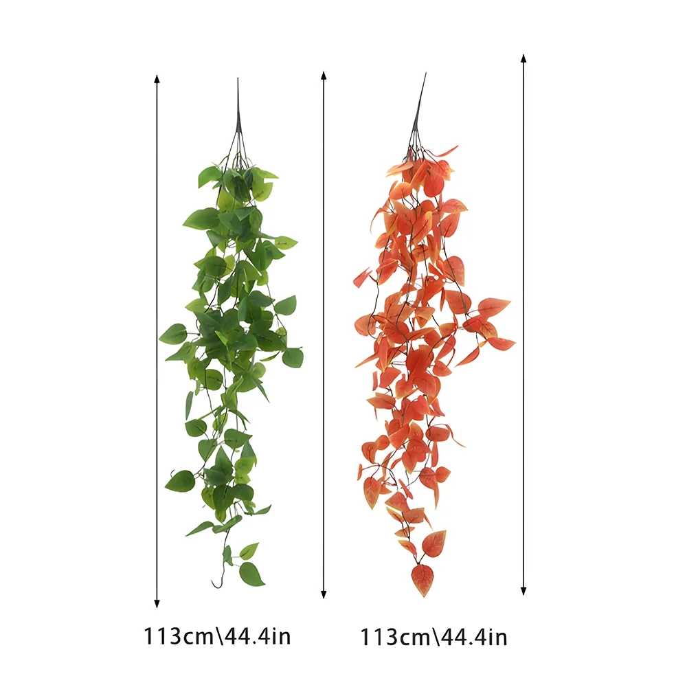 Arealer Indoor Home Shelf Office Decor - 4pcs Artificial Hanging Plants with No Baskets