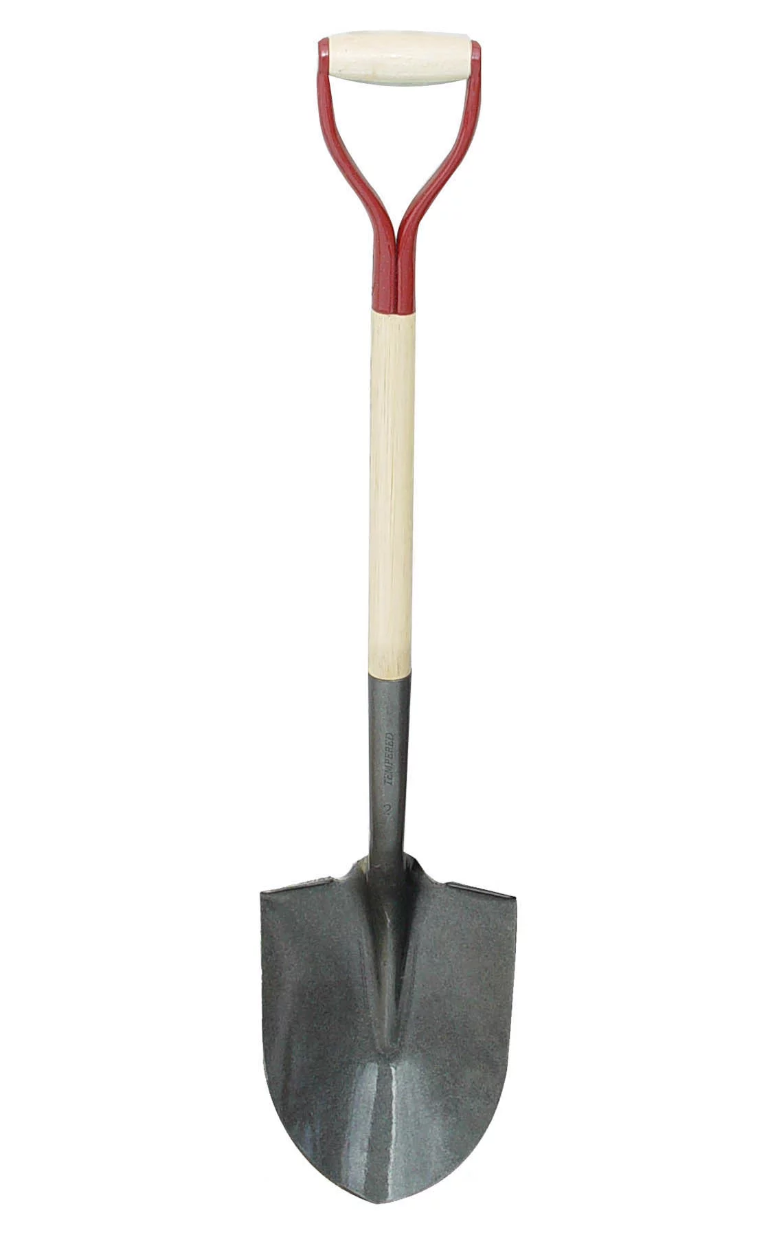 Bon 14-256 Shovel - Round Point 27 inch 'D' Wooden Handle