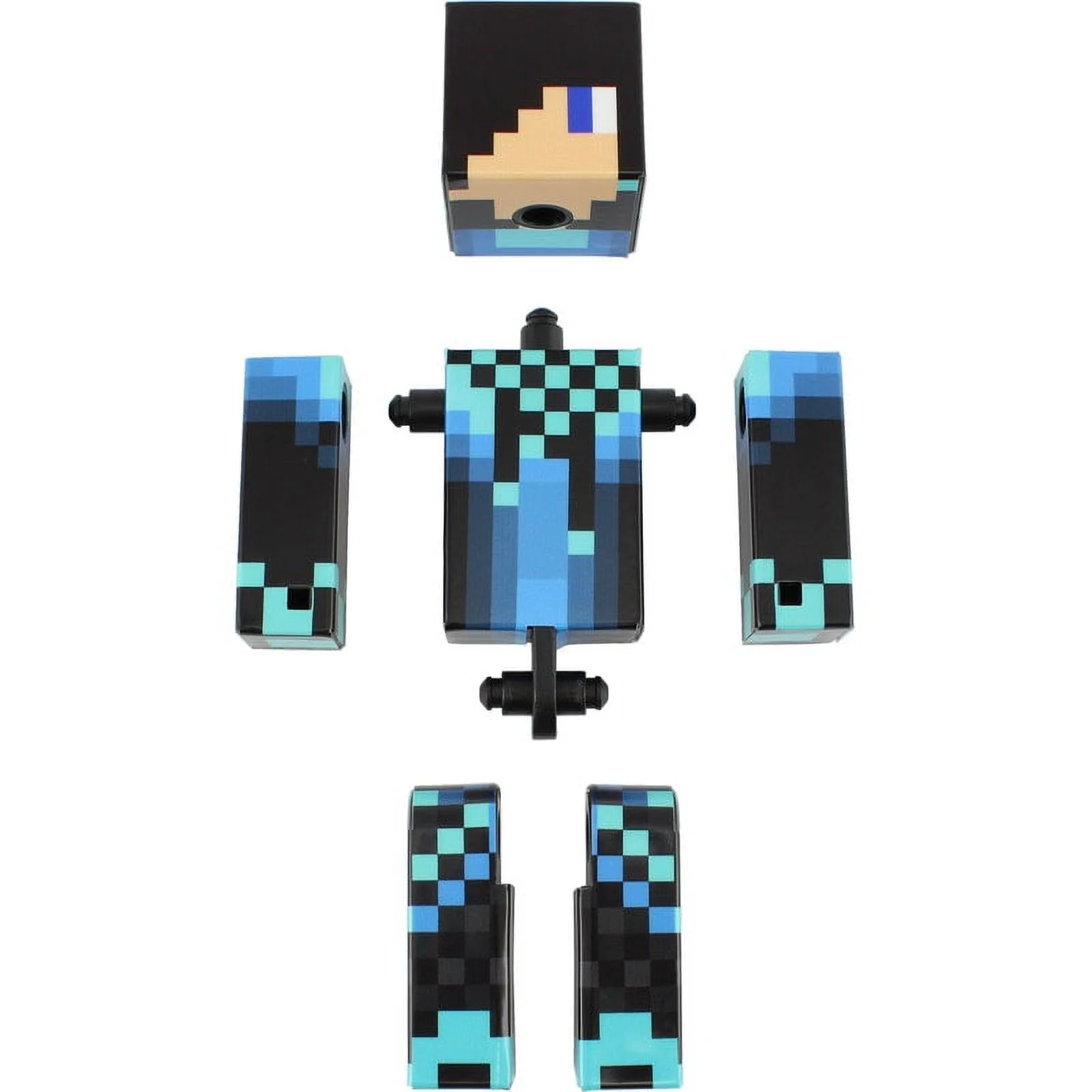 Blue Cool Guy Action Figure Toy, 4 Inch Custom Series Figurines by EnderToys