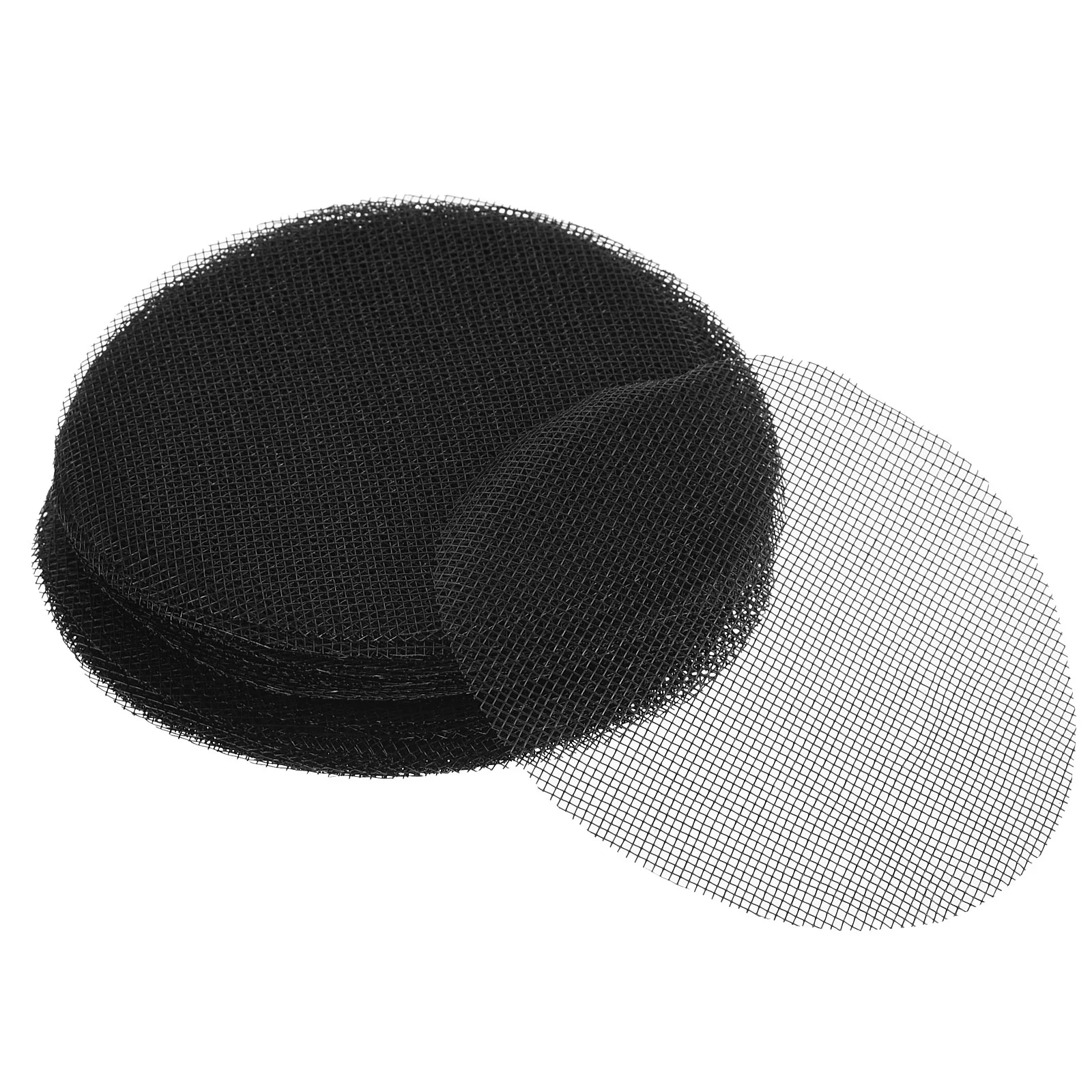 Uxcell Flower Pot Hole Mesh Pad, 4.3 Inch Round Drainage Hole Screen Bottom Grid Mat, Black 100 Pack