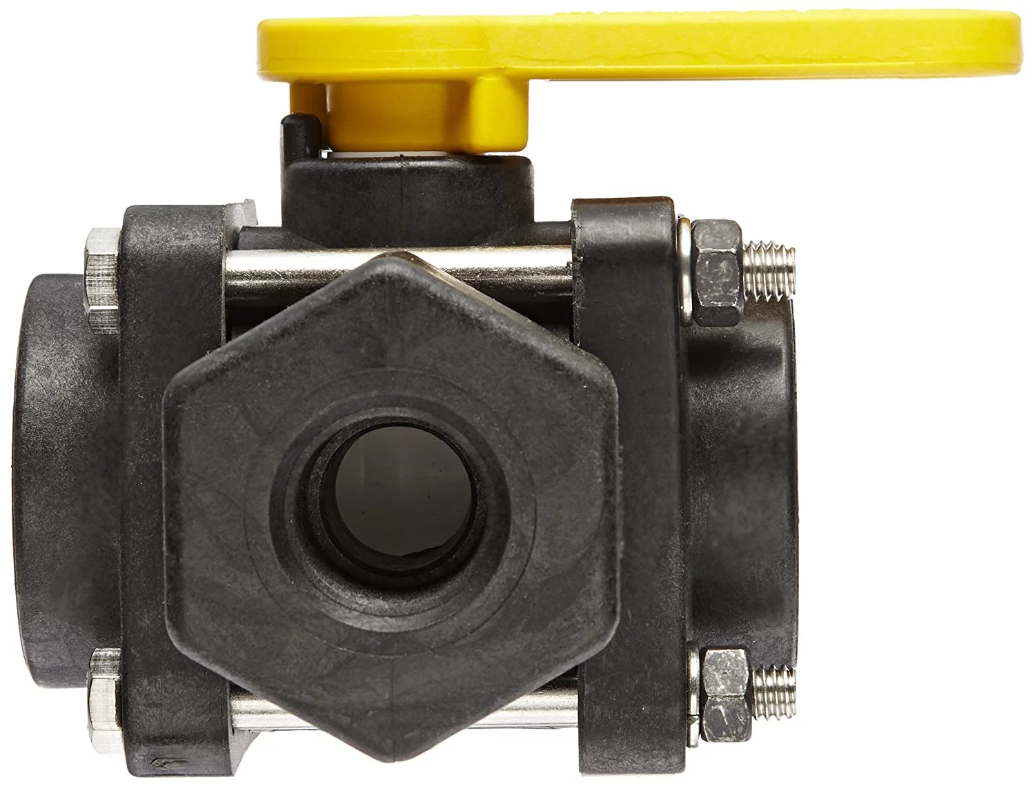 Banjo Ball Valve,3-Way FNPT,3/4 in V075SL