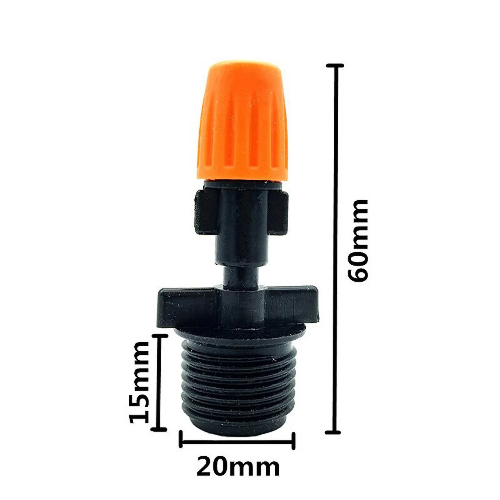 Garden Sprinkler with 1/2 Inch Male thread Garden Lawn Irrigation System Fittings Industrial Cooling 100 Pcs