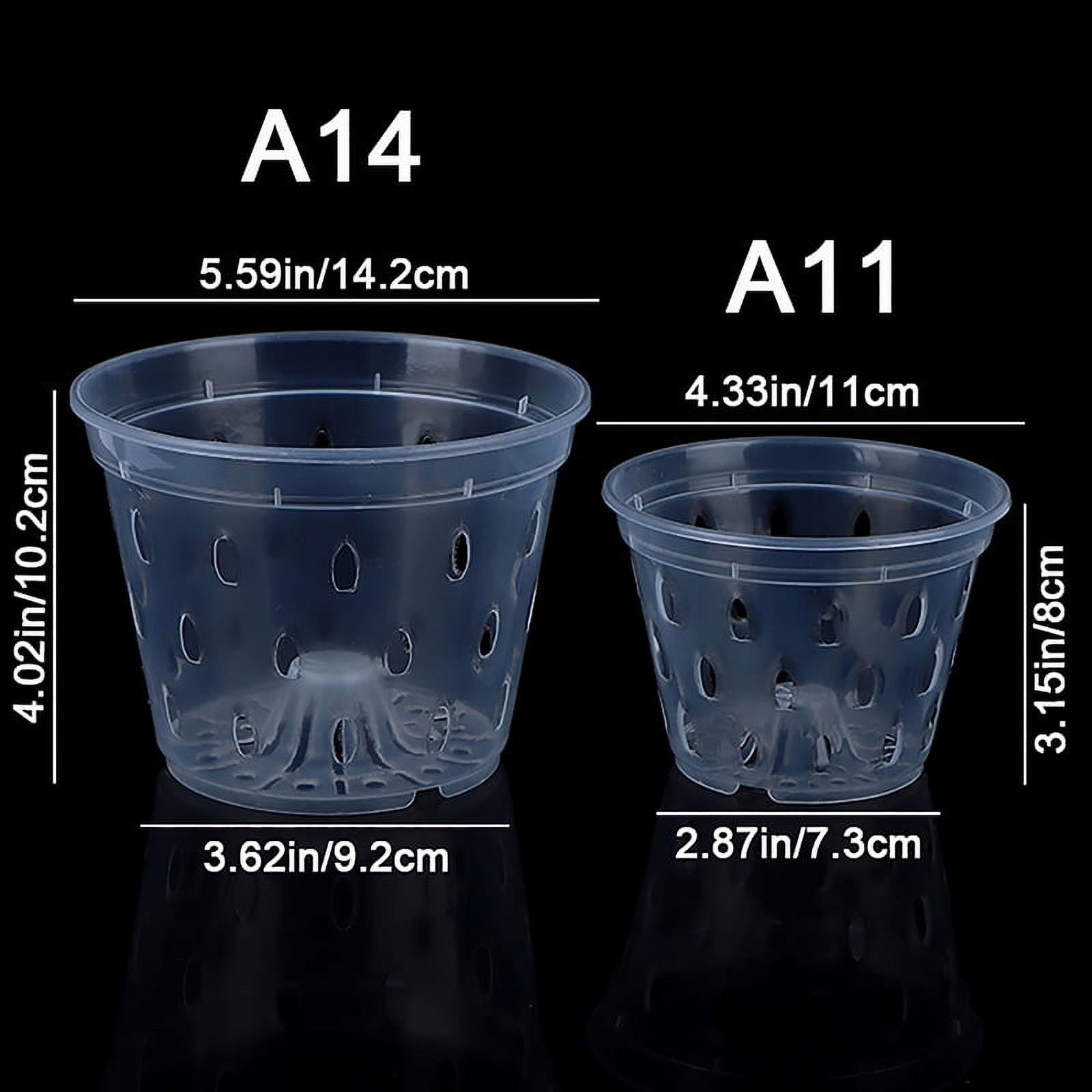 Transparent Plastic Breathable Flower Pots Accessories - 1Pc Garden Planter Drainage Pots with Holes  Orchid Baskets  and Beautiful Flowerpot
