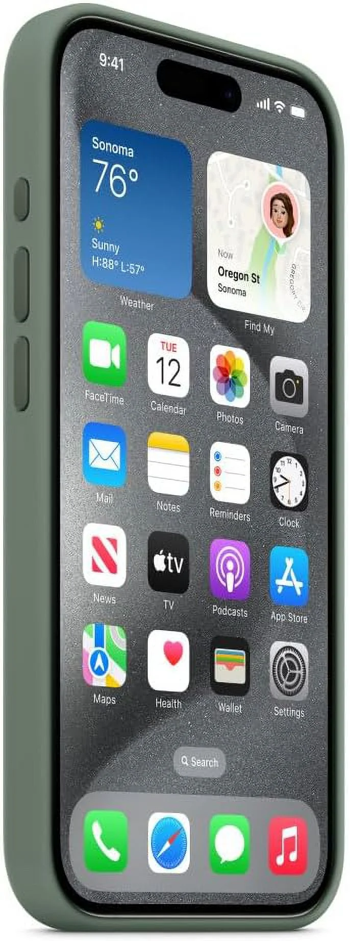 iPhone 15 Pro Silicone Case with MagSafe - Cypress