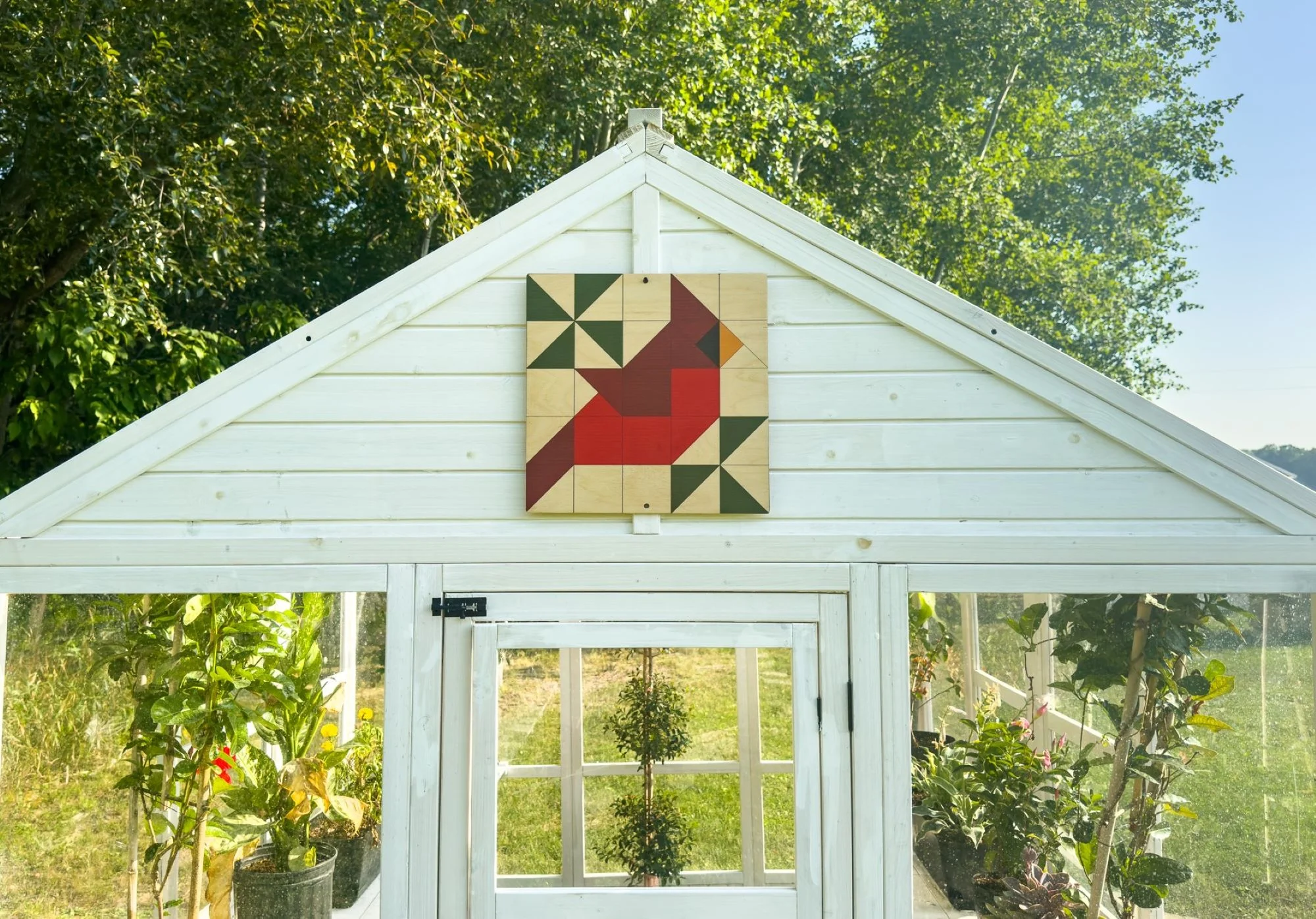 Zylina Greenhouse & Garden Art - Cardinal Quilt