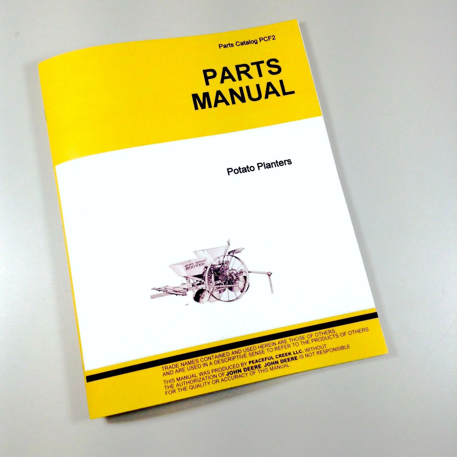 Parts Manual For John Deere 1400 Hoover 12 Potato Planter Catalog Seed