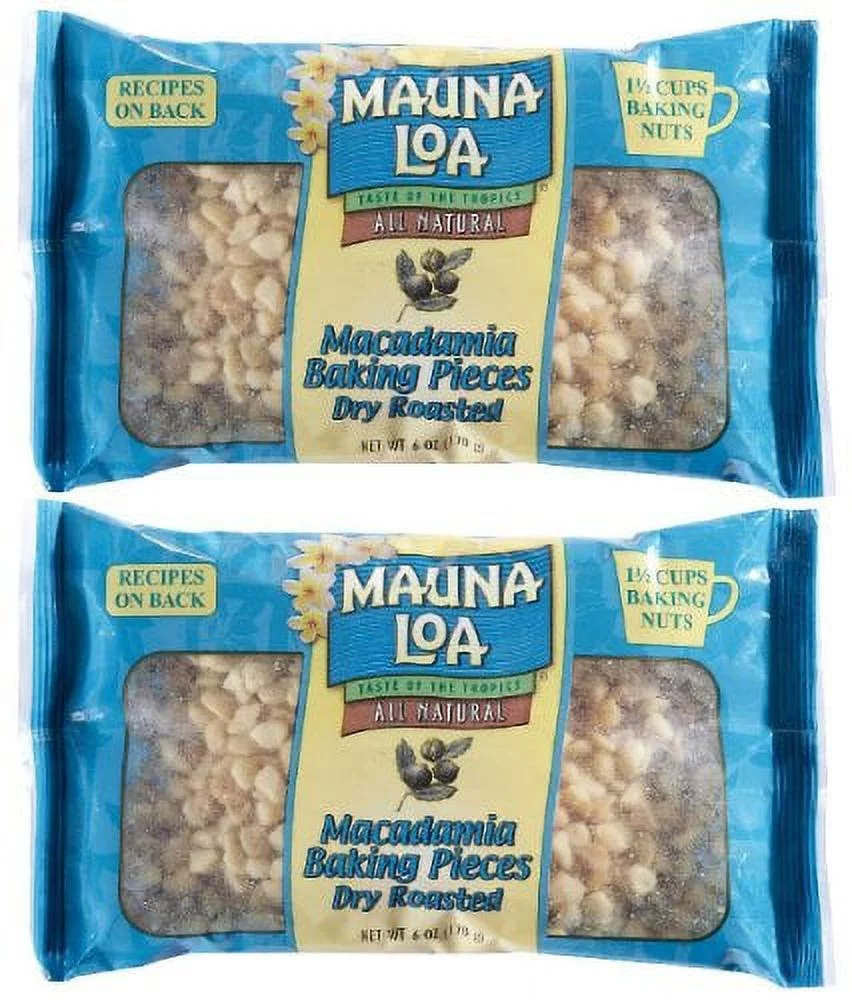 Roasted Unsalted Macadamia Nut Baking Pieces - 6 Oz - 2 Pk