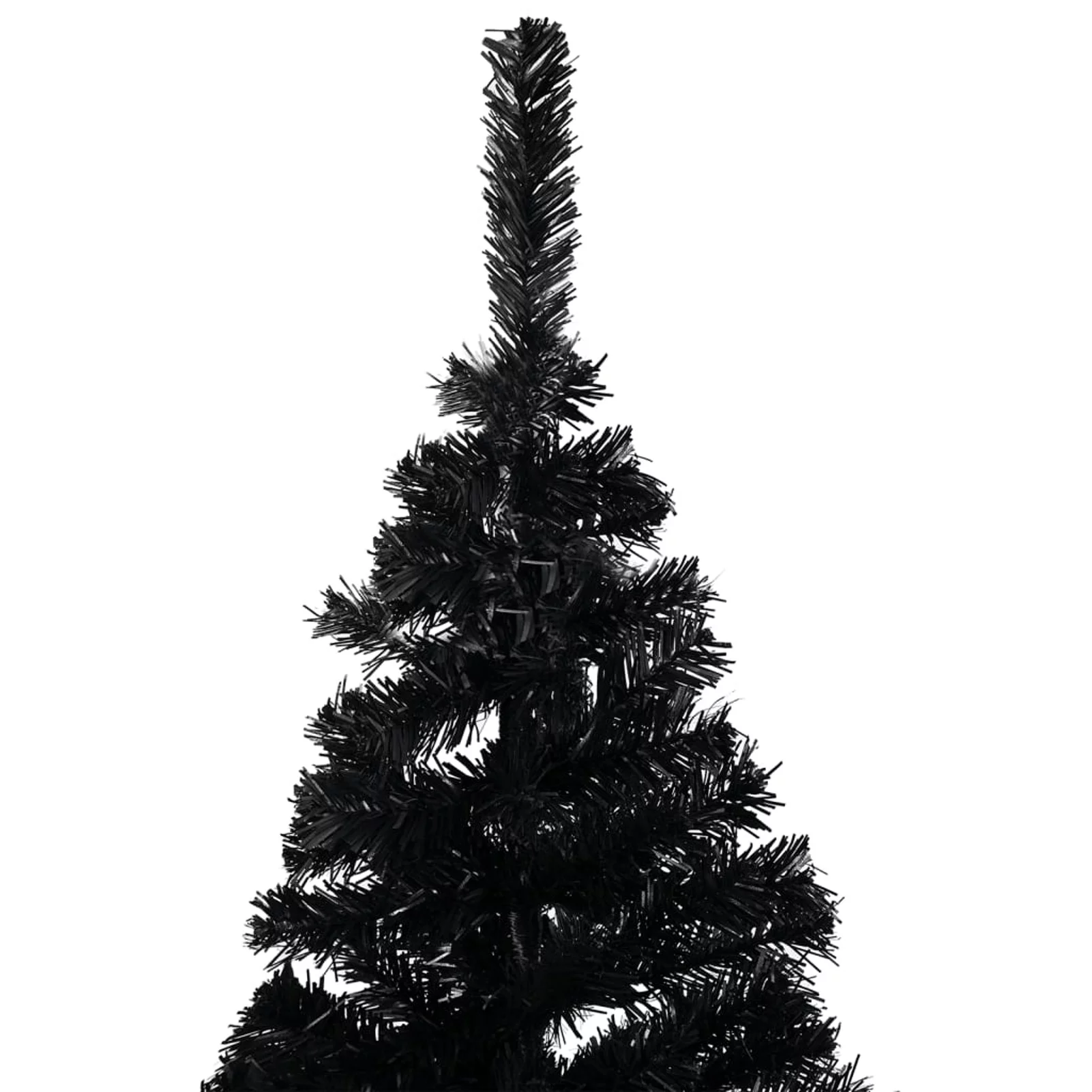 Suzicca Artificial Christmas Tree with LEDs&Ball Set Black 59.1