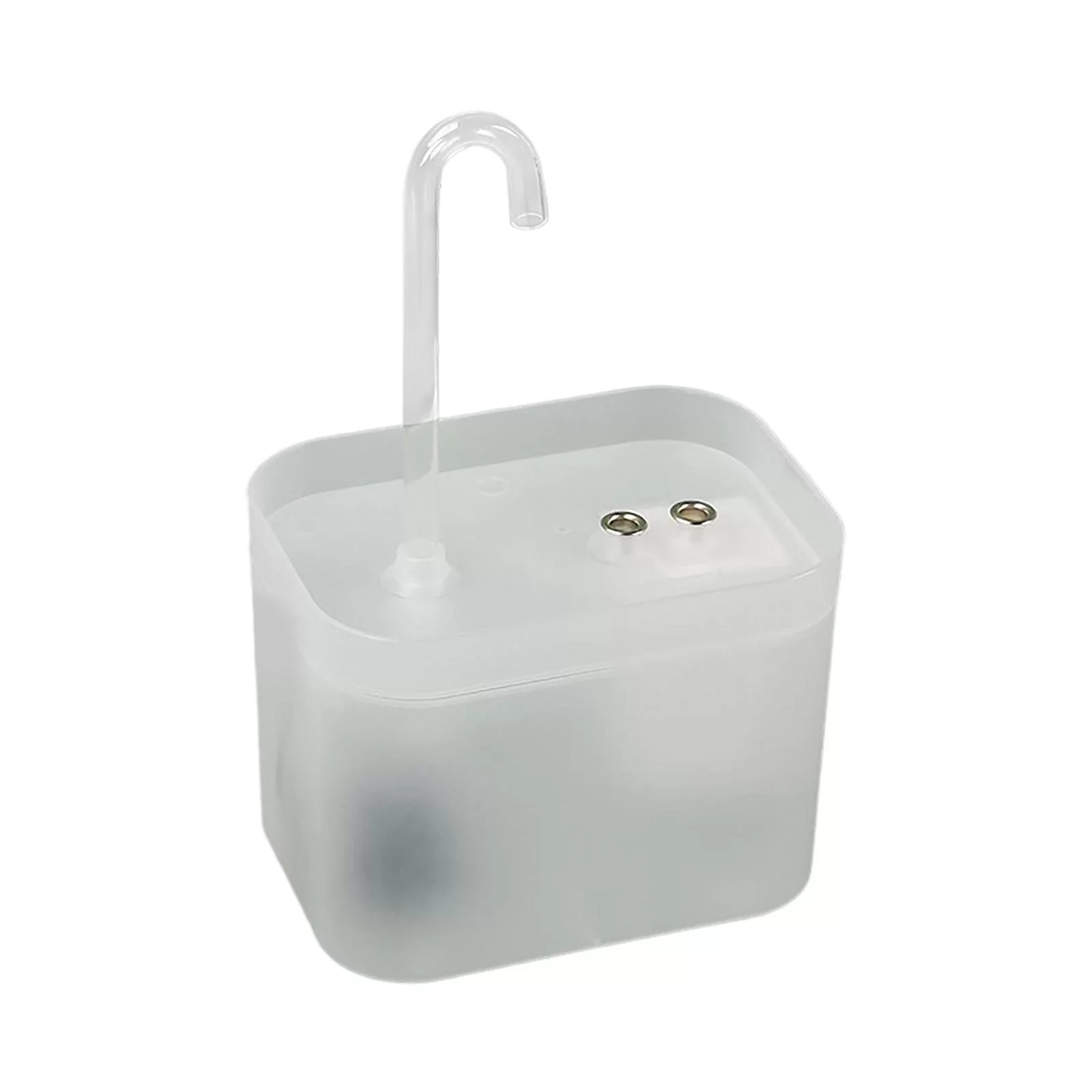 Automatic Electric cat and Fountain W/ Filter Quiet Auto Drinking Bowl transparent white