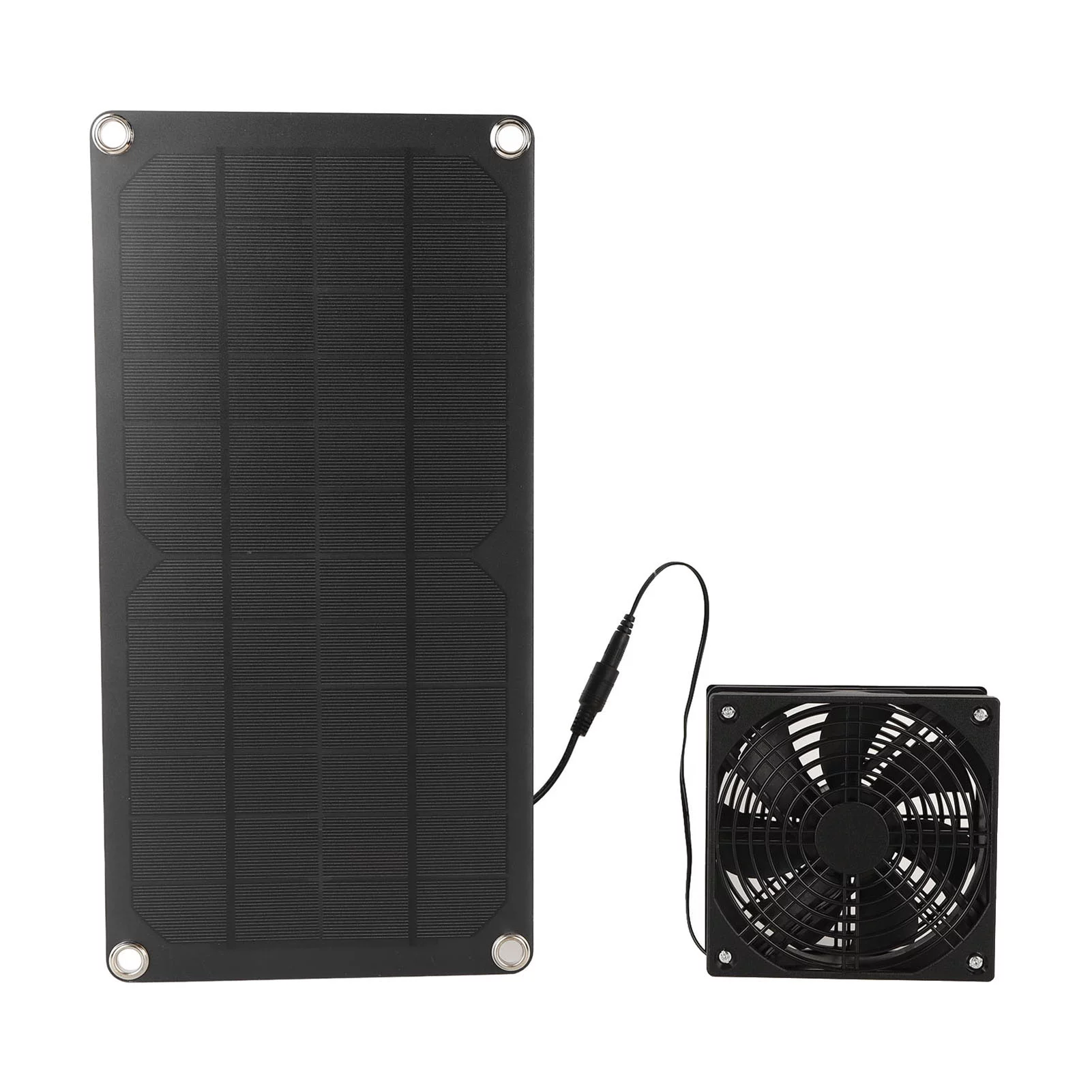 Solar Panel Fan Kit, 20W Portable Mini Solar Powered Panel Fan for Greenhouse Chicken Coop Pet House Window Exhaust