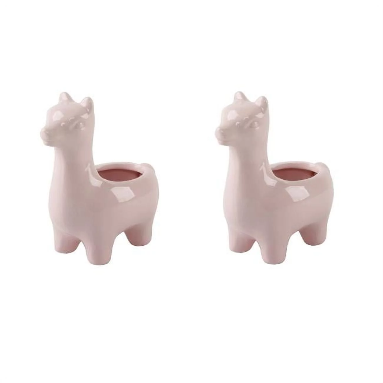 Flora Bunda CT058E2-PK Set of 2 Pink 5' Ceramic Llama