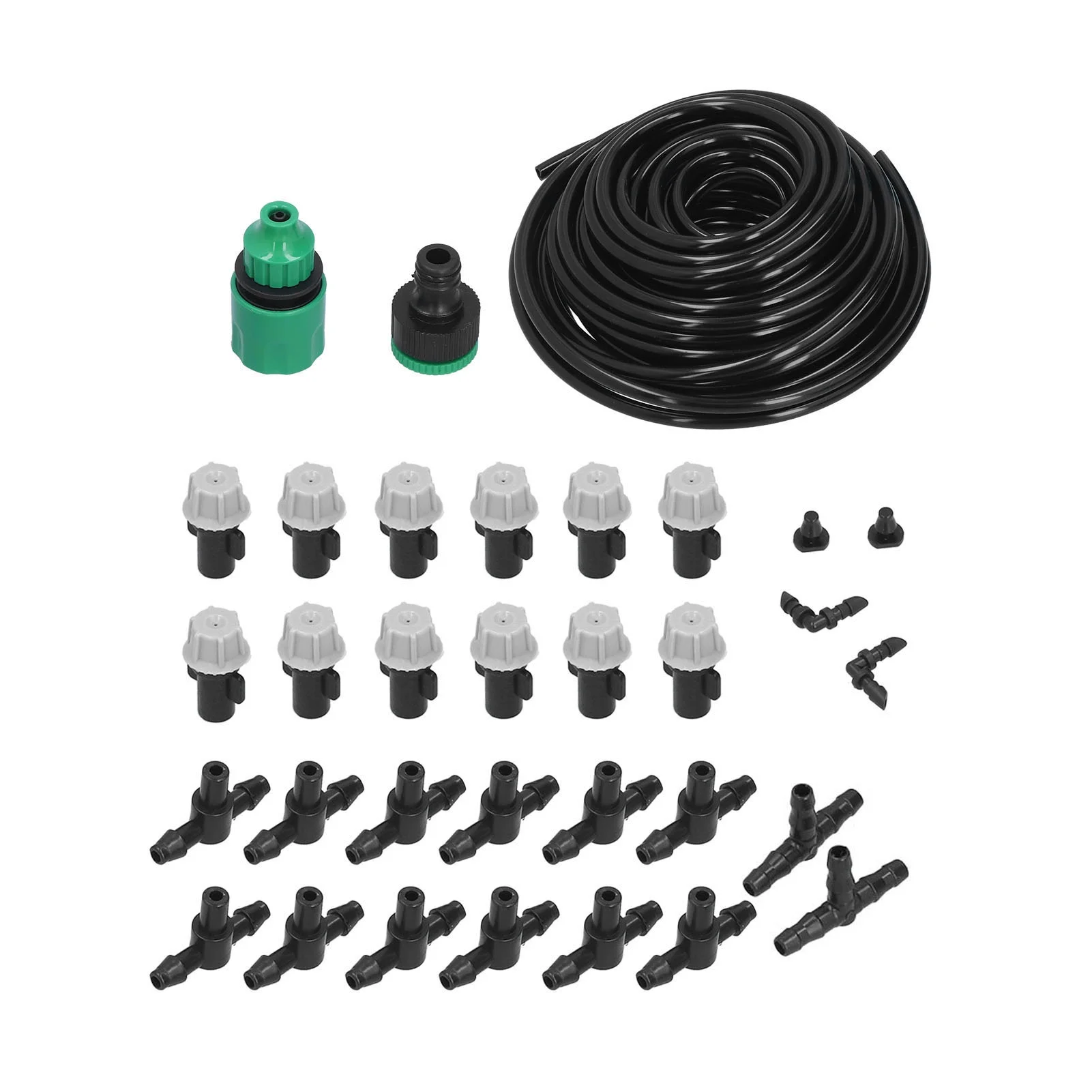 Irrigation System Irrigation Kit 10m Hose Watering Sprinkler Punch Free Automatic Atomizing Nozzle Garden Irrigation Set