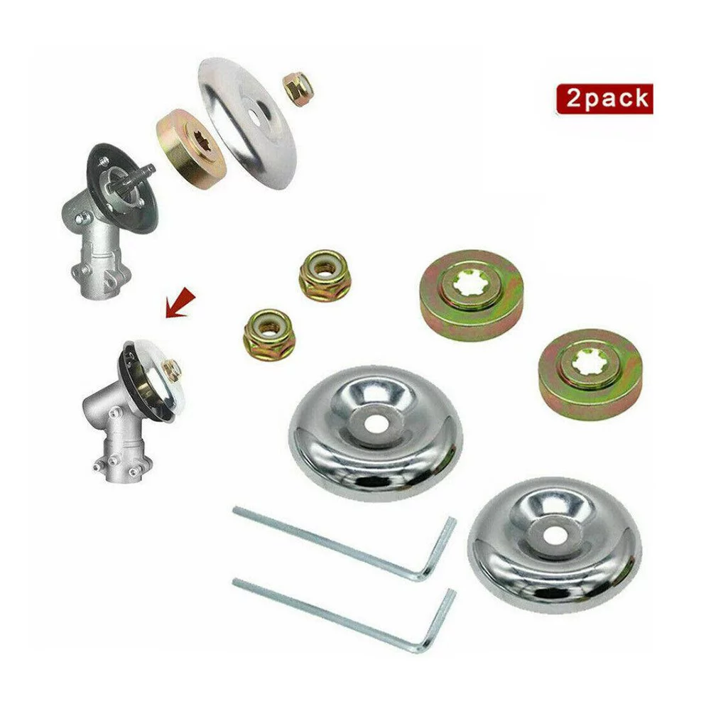 8Pcs/Set Strimmer Brush Cutter Gearbox Blade Nut Metal Replacement Fixing Kit