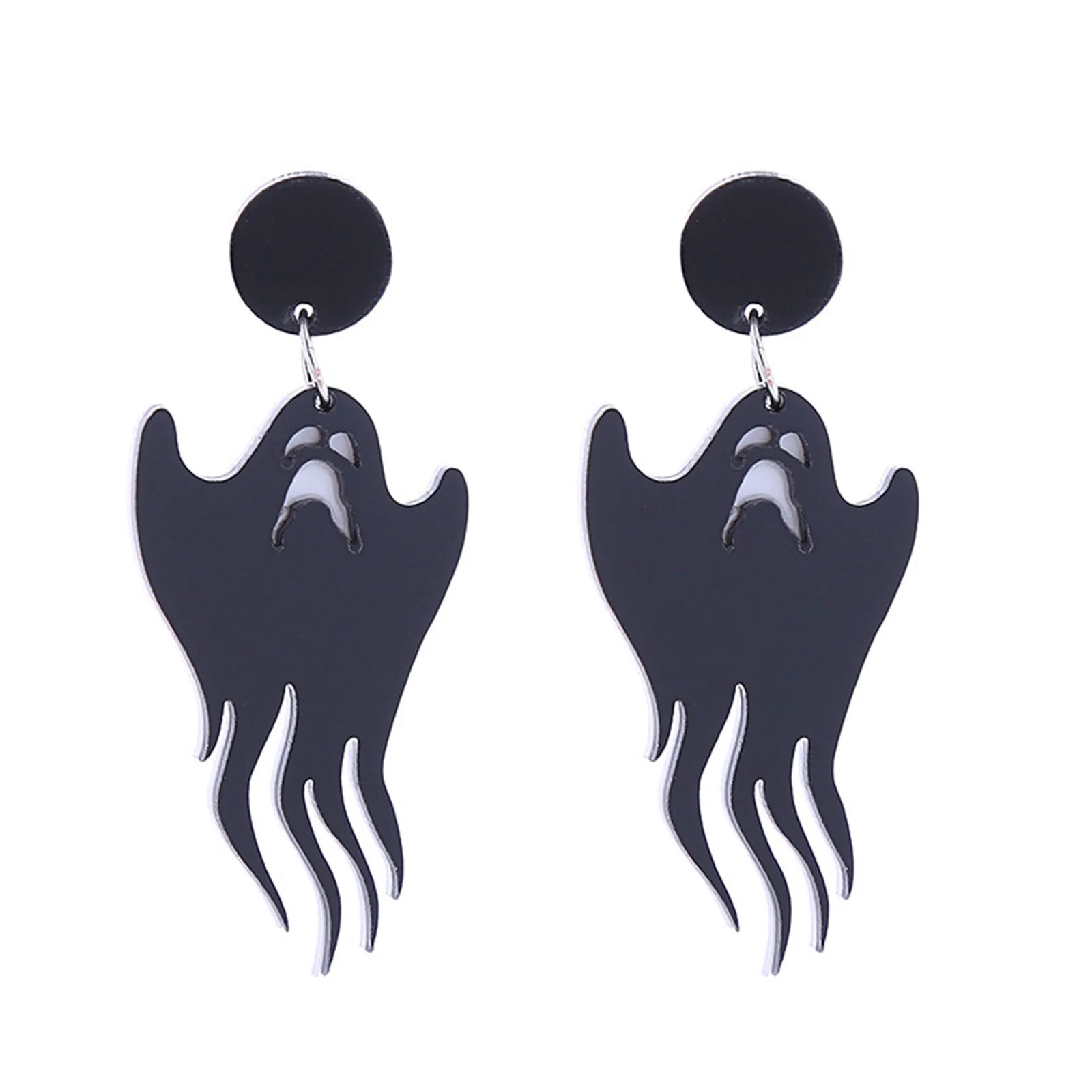 VBARHMQRT Tragus Earring Earrings House Bat Witch Dark Acrylic Holiday Earrings Black Women's Studs Earrings Studs Gift (1 Pair) Chain Earrings for Women Set Star Earrings Dangle