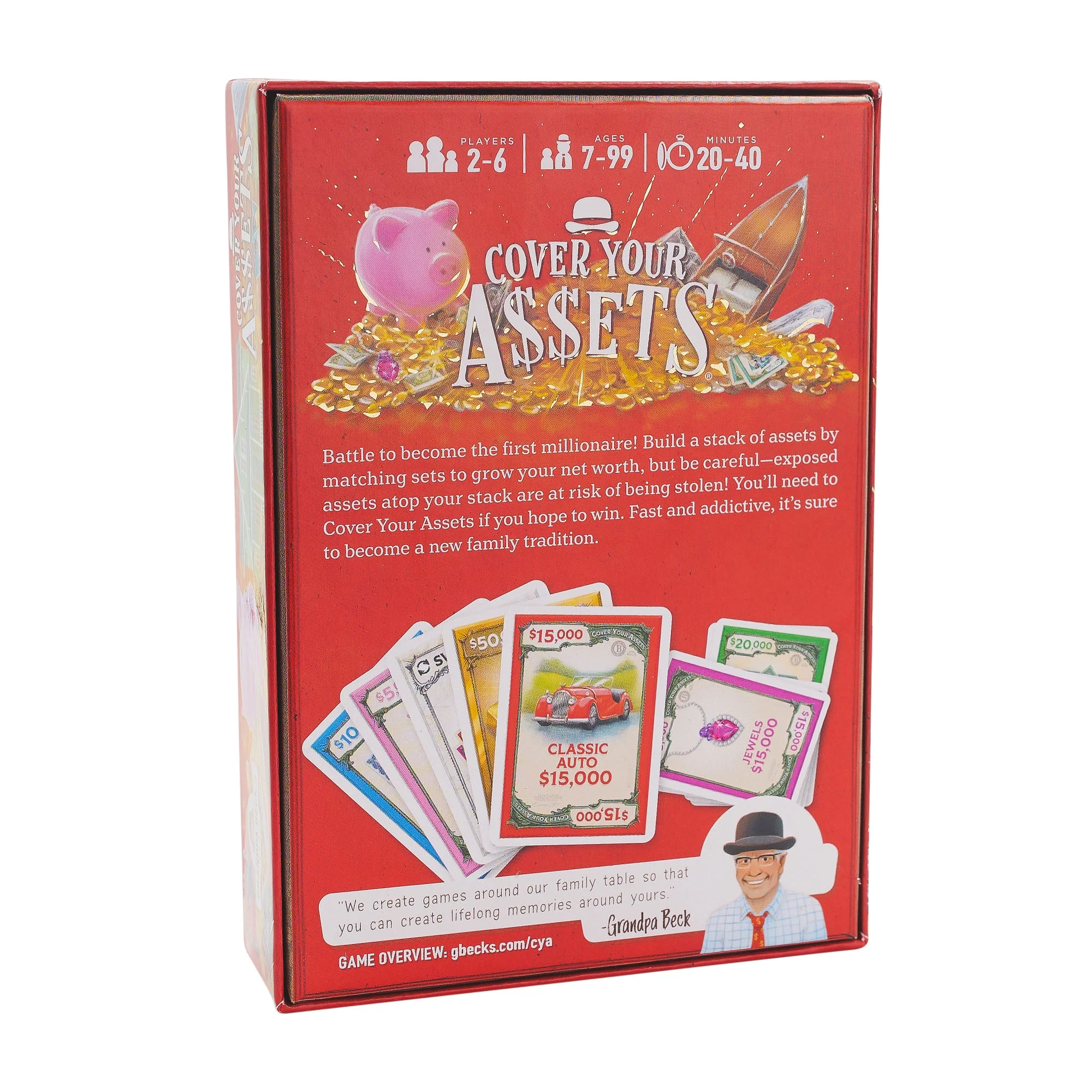 Cover Your Assets | Set Collecting Card Game | from the Creators of Skull King, Grandpa Becks Games