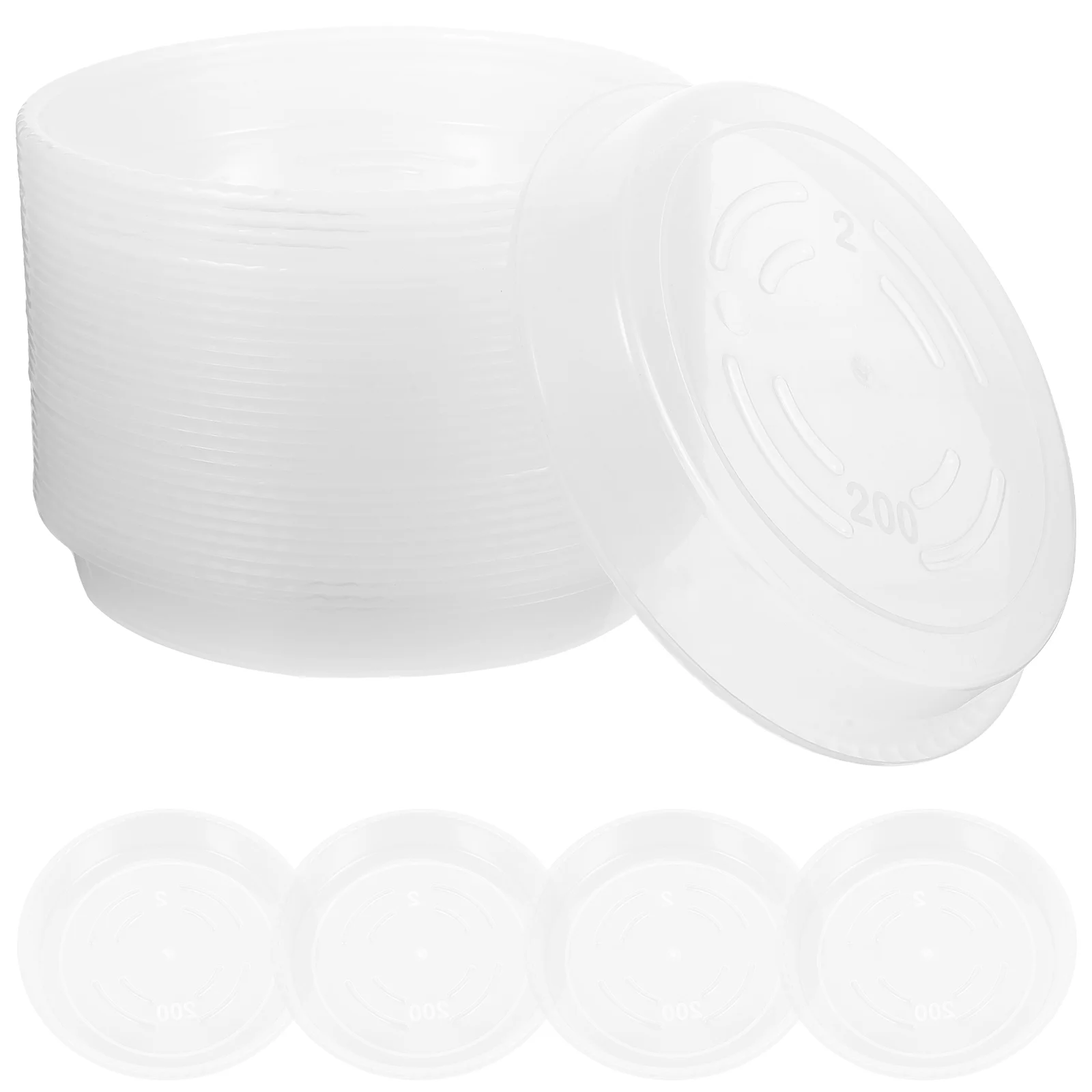 30 Pcs Flower Pot Holder Plant Tray Round Planter Water Flowerpot Bottom Trays Plastic Bases Drip Large