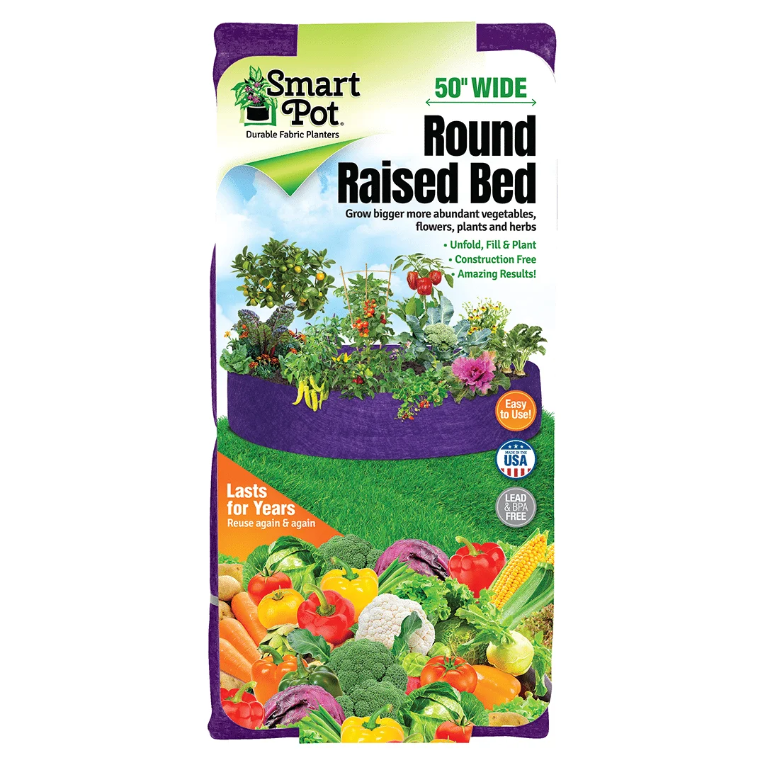 SMART POT Round Raised Bed Original (50 in) - Purple