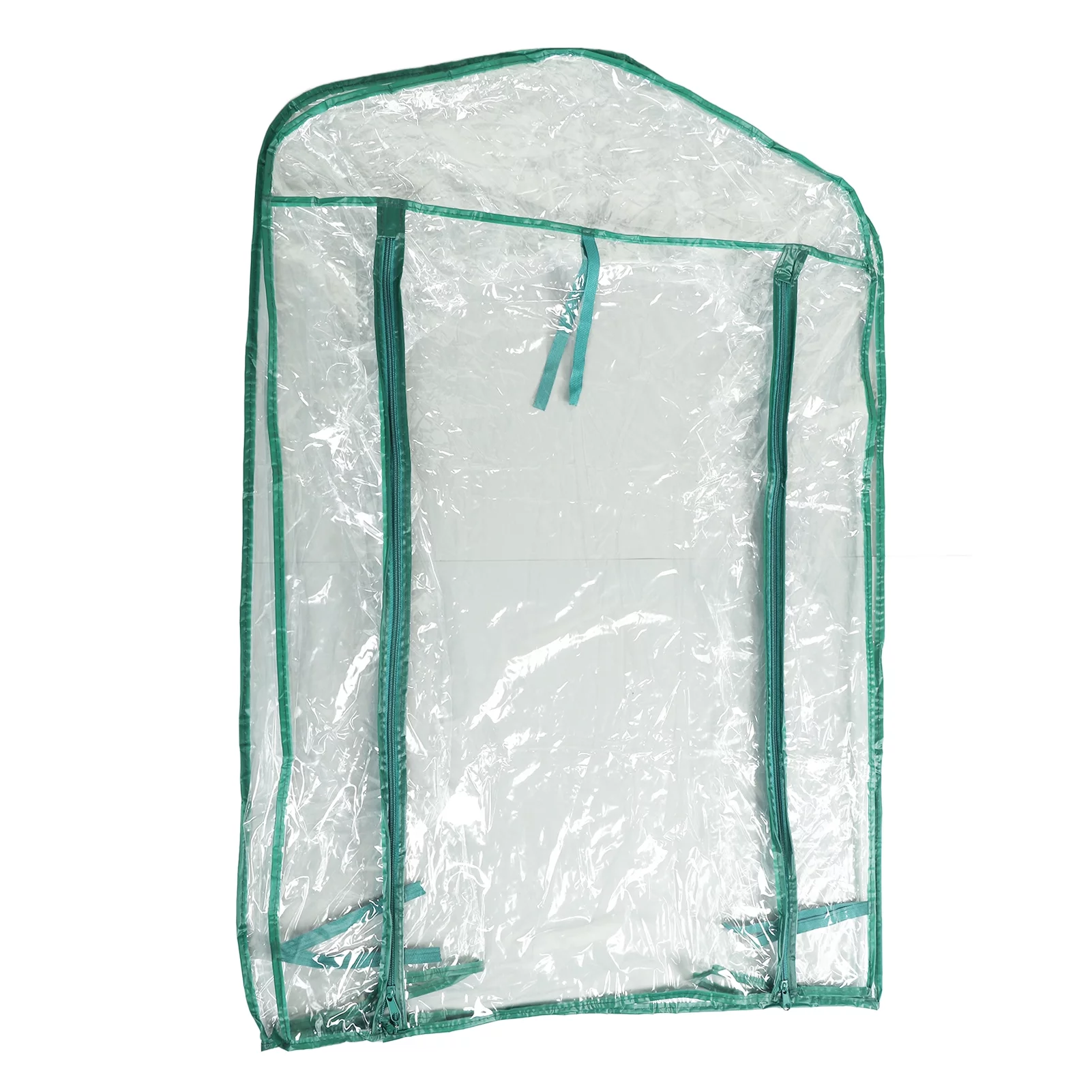 TICFOX 2 Tier Greenhouse Cover Replacement 69x49x92cm Transparent PVC Small Hot House Cover with Zippered Greenhouse Tent for Plants