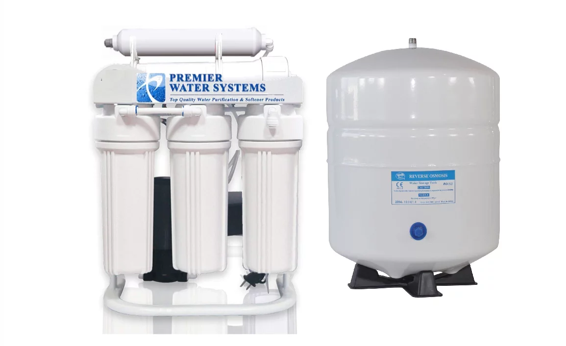 Light Commercial Grade - 200 GPD Reverse Osmosis Water Filtration System + 6 Gallon RO Tank USA
