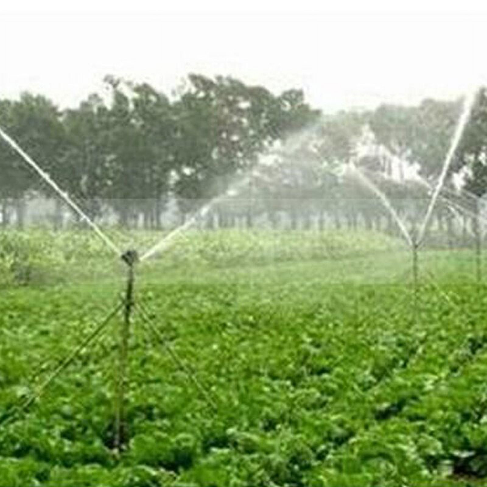 Rotate Rocker Arm Sprinkler  Degrees Auto-rotate Two Holes Water Spray Head Agriculture Tools 1/2" Male Thread 20 Pcs