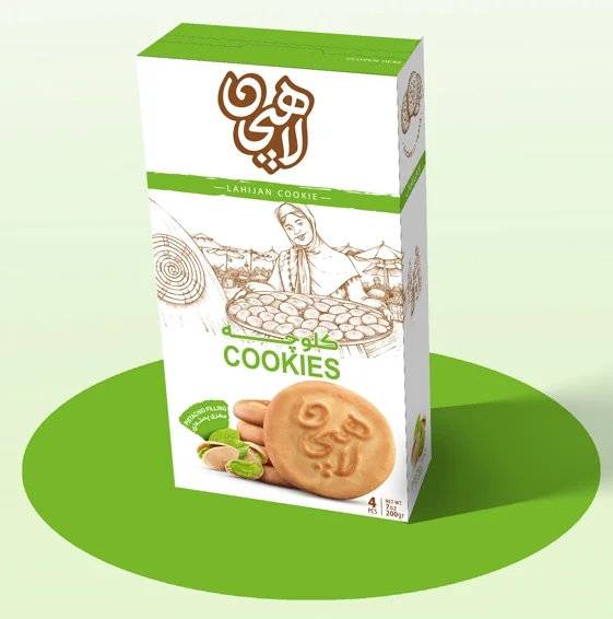 pistachio filiing Lahijan koloocheh- pack of 5 boxes pistachio filling Lahijan koloocheh, persian cookie…