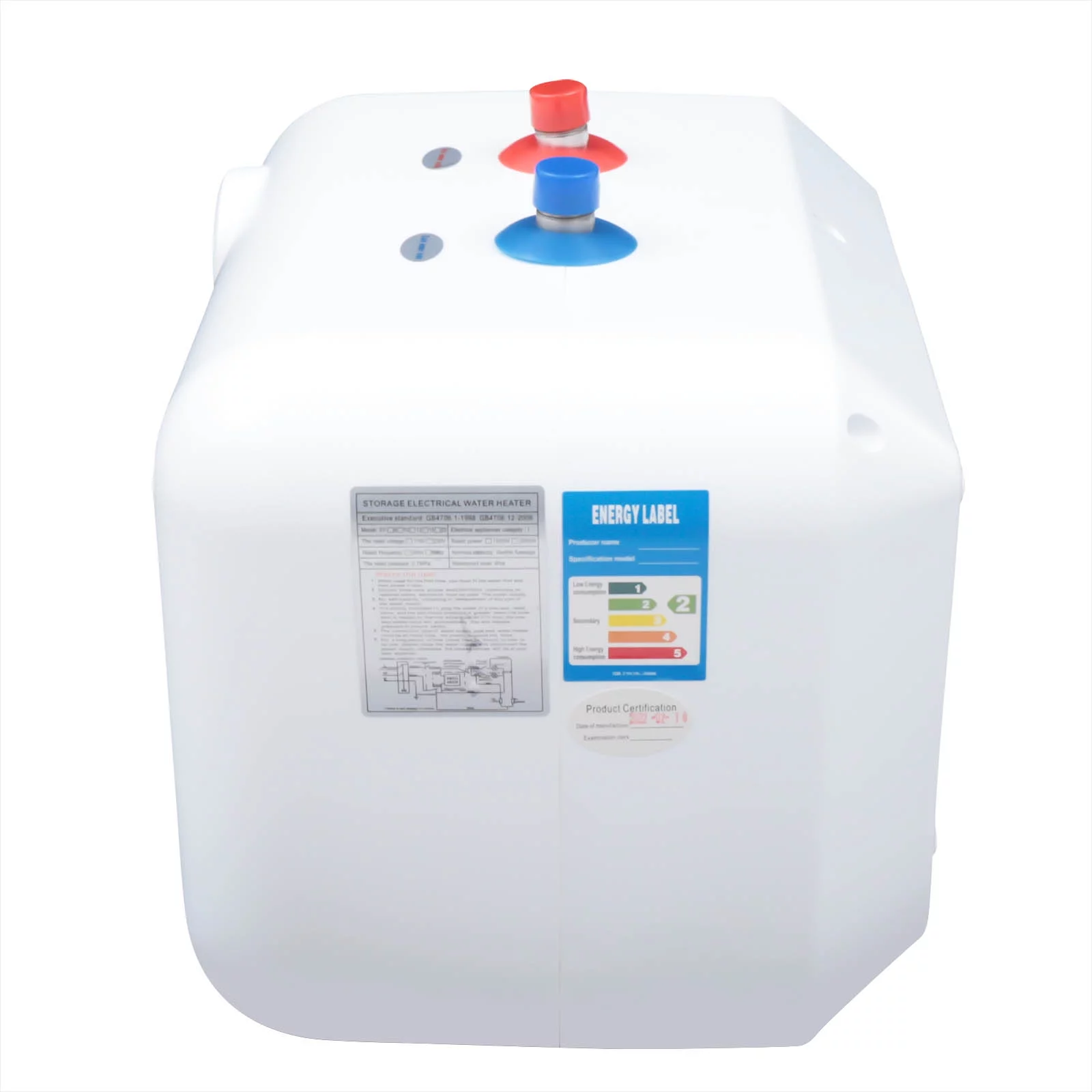 Aiqidi 2.6Gal 1500W Electric Instant Water Heater IPX4 Waterproof RV Kitchen Shower Compact Tank Hot Water Boiler 72℃