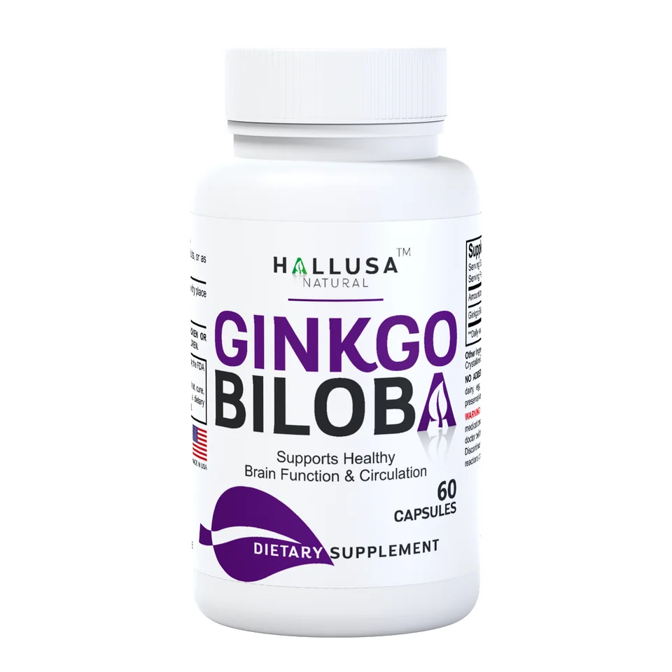 GINKGO BILOBA 120 mg - Cognitive Support - Memory & Concentration - 60 Caps