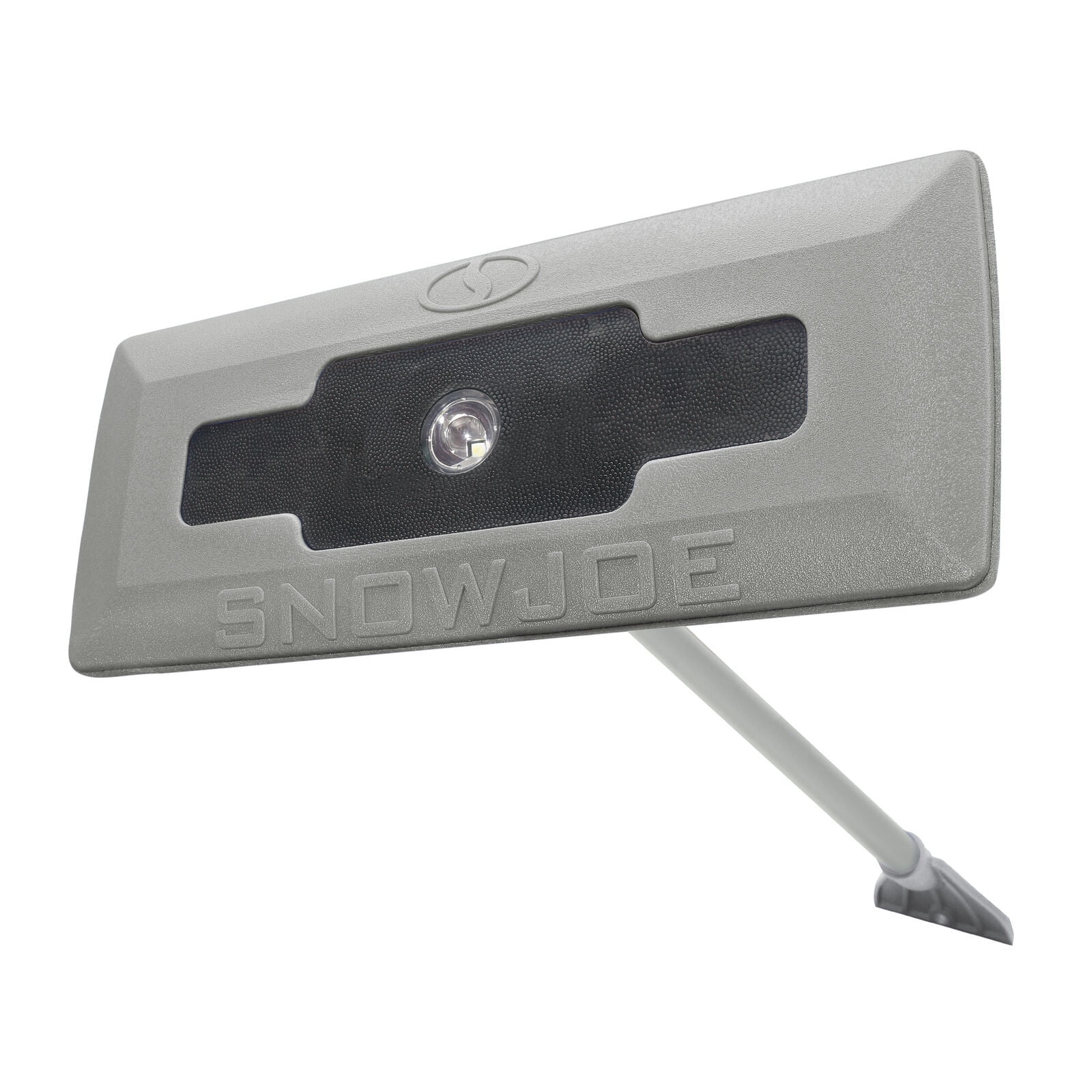Snow Joe 3-In-1 Telescoping Snow Broom Ice Scraper | 18-Inch Foam Head | Headlights (Grey)