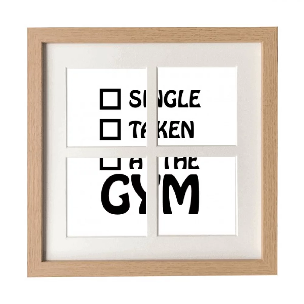 Single Married Gymnasium Choice Frame Wall Tabletop Display 4 Openings Picture