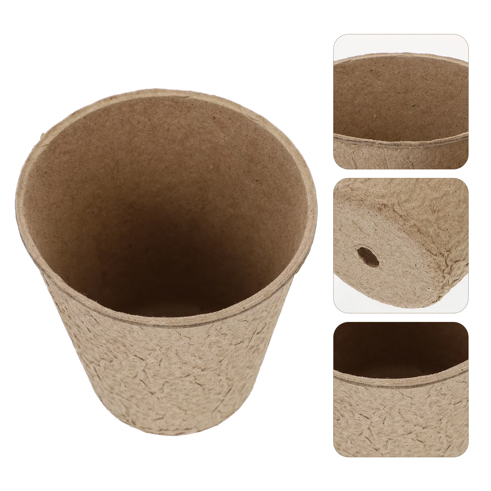 10pcs Planting Starter Paper Pots Biodegradable Flowerpots Garden Flower Pots