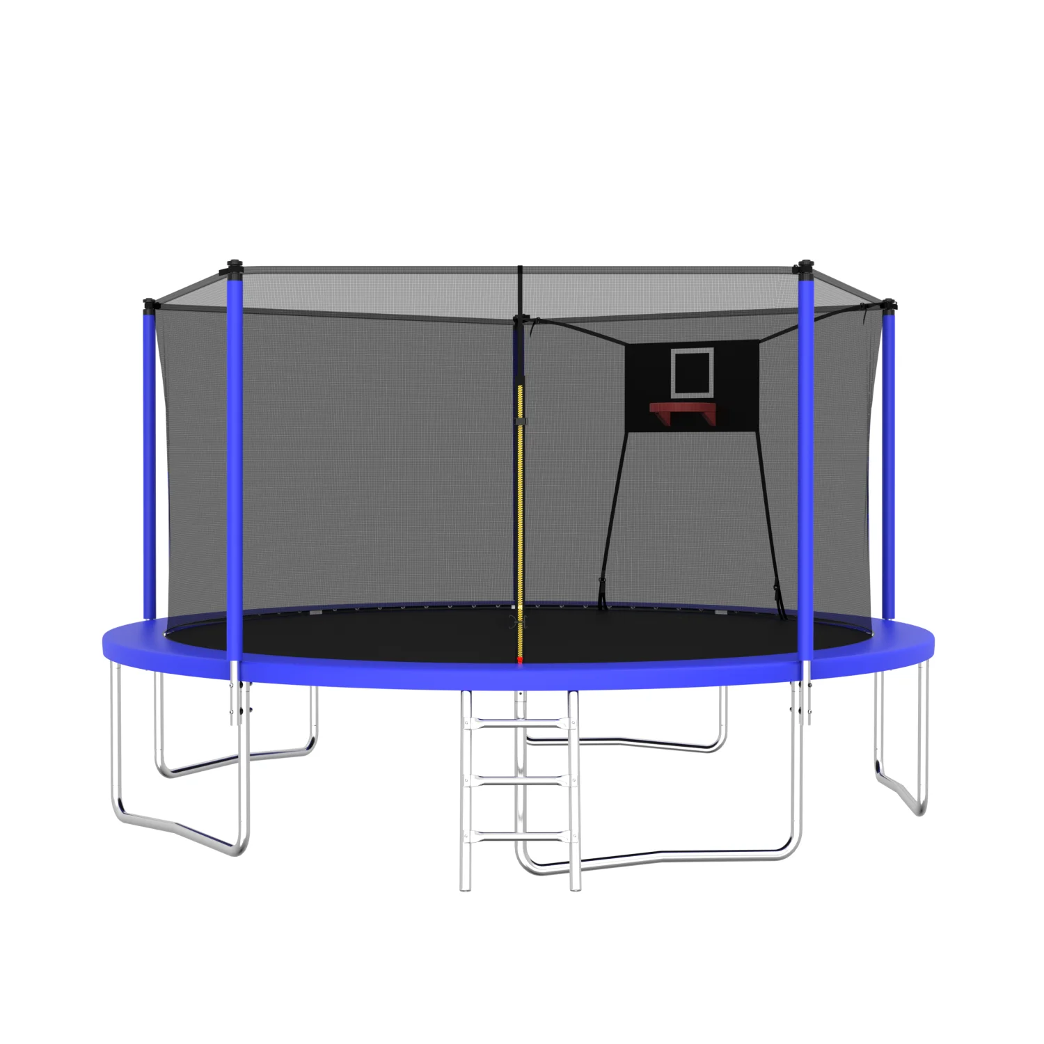 14FT Trampoline Set with Swing Sports Fitness Trampolines with Enclosure Net  Recreational Trampolines for Outdoor Indoor
