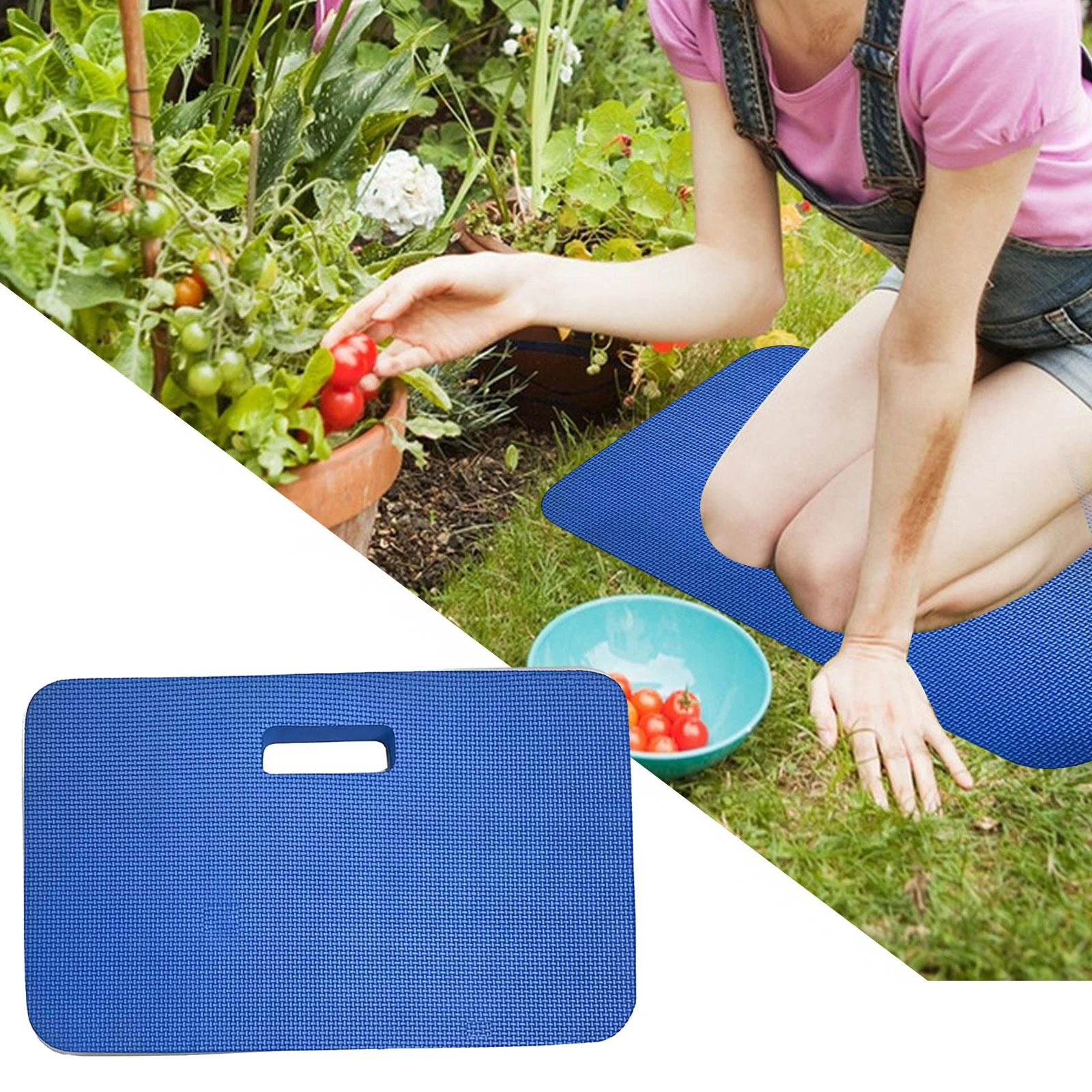 Kneeling Pad,Garden Kneeling Pad Waterproof Thick Foam Mat,Thick Kneeling Pad Gardening Knee Pad Kneepads,High Density Foam Kneeler Kneeling Mat Yoga,Large Knee Cushion Bathtub Kneeler Blue