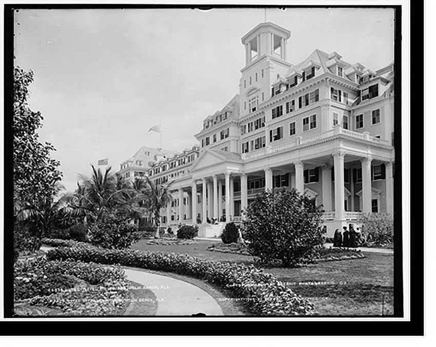 Historic Framed Print, Hotel Royal Poinciana, Palm Beach, Fla. - 2, 17-7/8