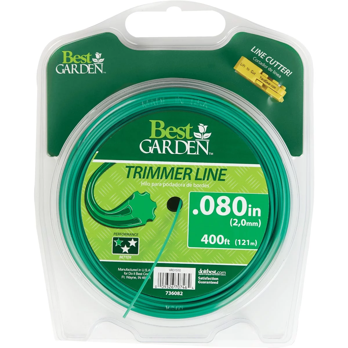 Best Garden 0.080 In. x 400 Ft. 7-Point Trimmer Line 16255