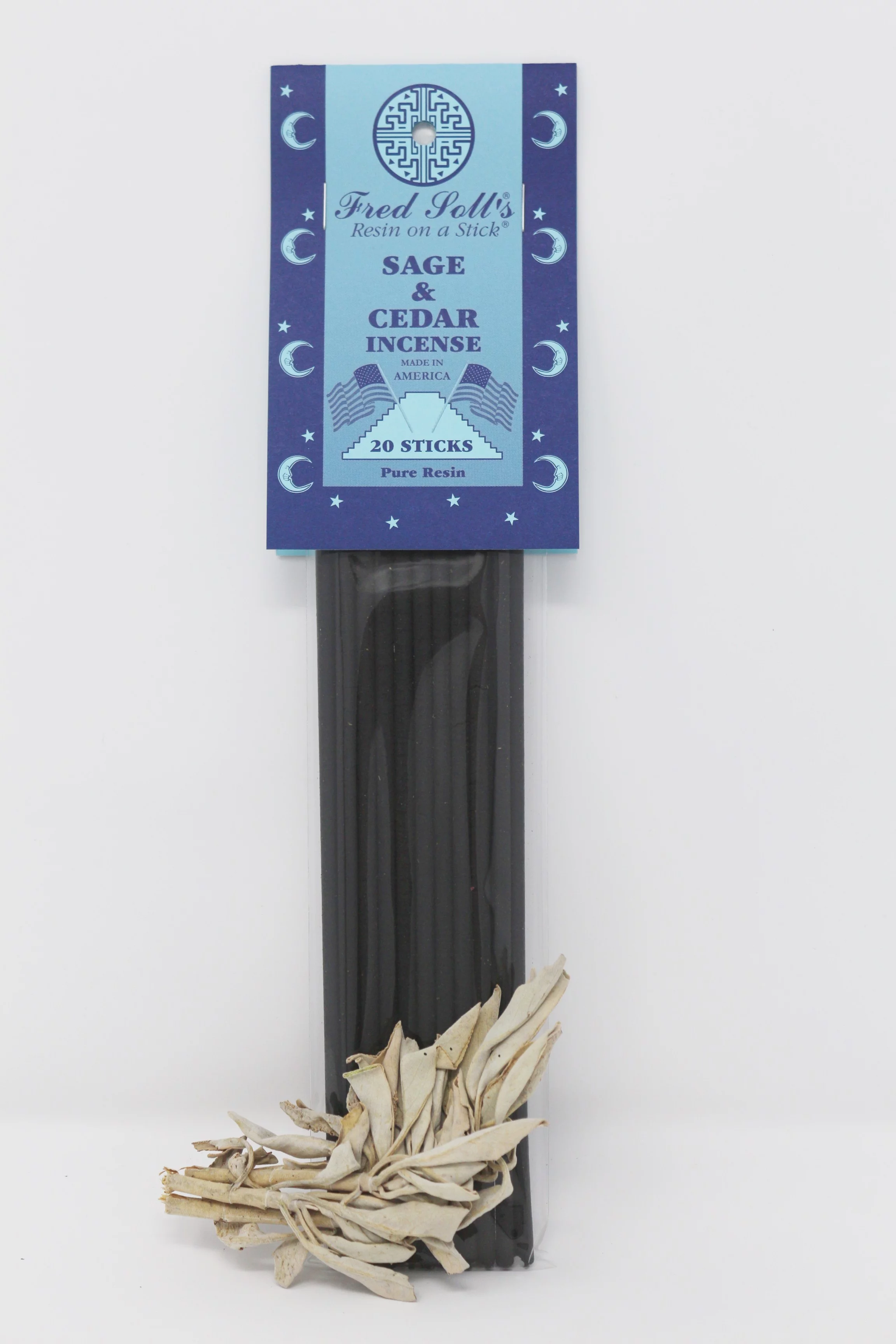 Fred Soll's® resin on a stick® Sage & Cedar Incense (20)