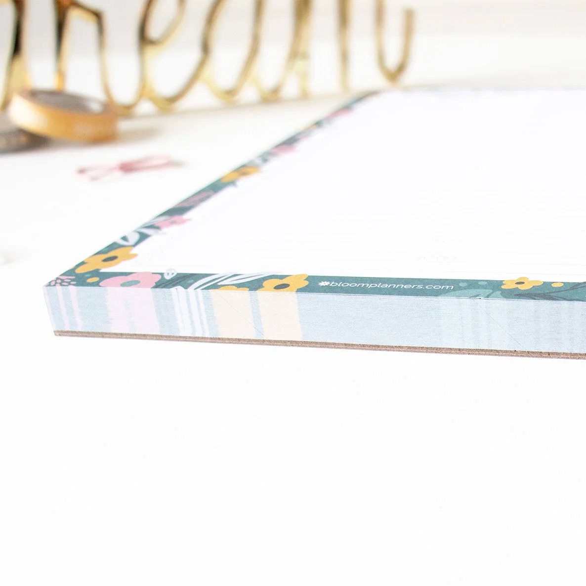 bloom daily planners Daily Timed To-Do Pad, Garden Blooms, 6