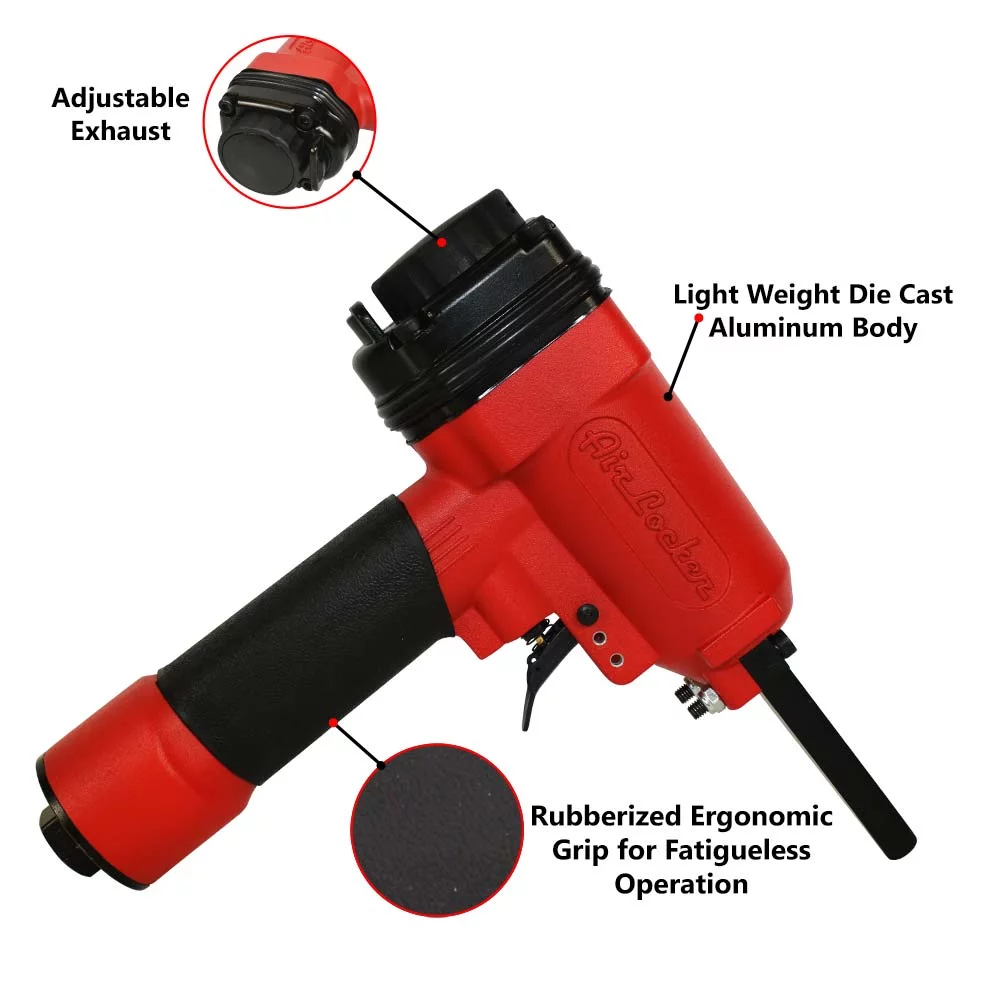 Air Locker AP900 Heavy Duty Professional Air Punch Nailer / Nail Remover / Nail Puller. 1/4 Inch NPT Thread Air Inlet. 50-110 PSI Pneumatic Nailer Removes 9-16 Gauge Nails