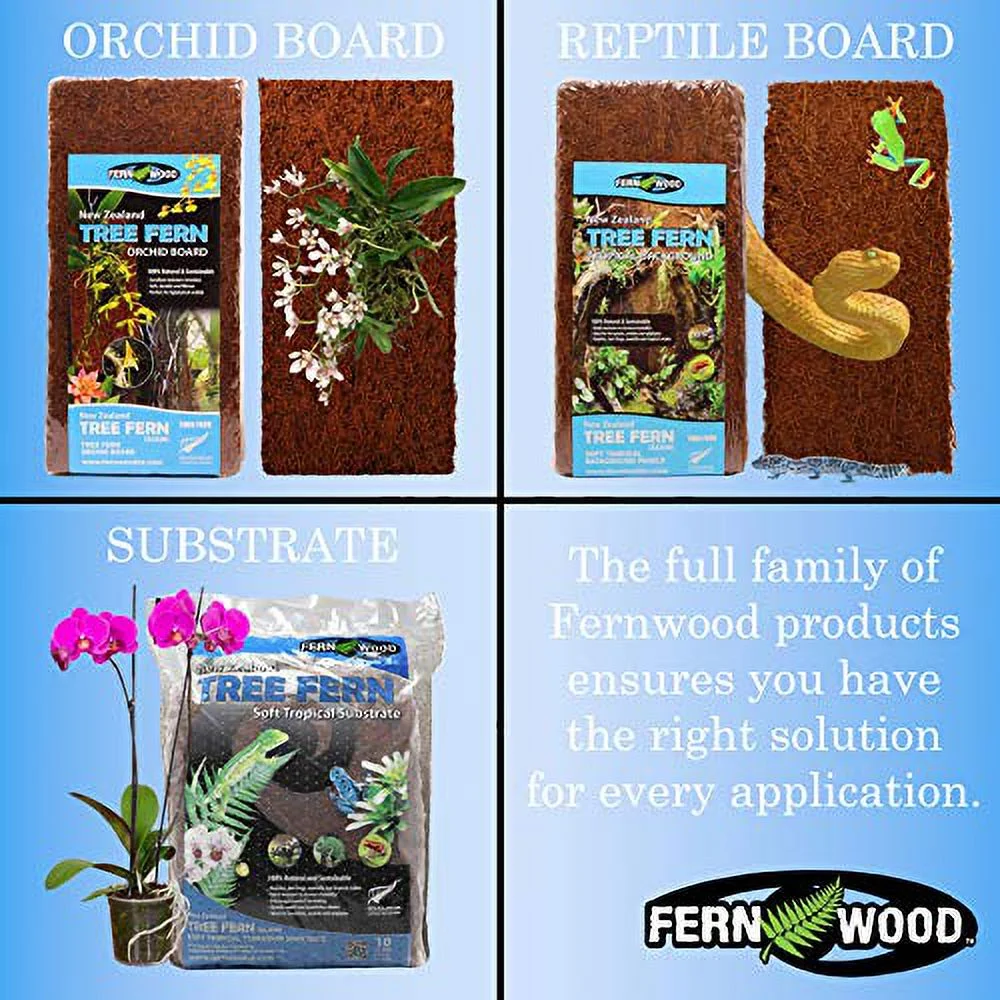 Orchid Growing Medium and Reptile Substrate- Natural, Organic, Long Lasting | for Orchids and Other Epiphytes | Use in Terrariums and Vivariums | 10 Liters (9.1 U.S. Quarts)