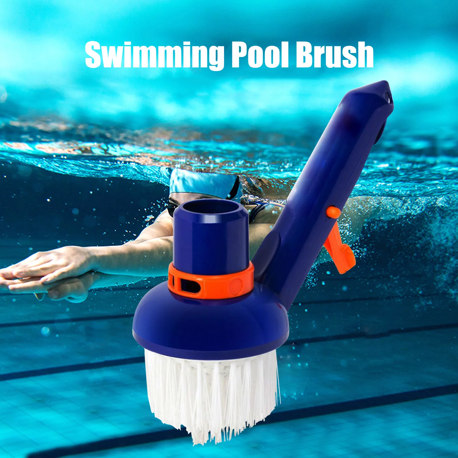 Swimming Pool Corner Brush Heavy Duty Scrubbing Power Aquarium Algae Moss Cleaning Brushes Cleaner Tools for Stairs Spa Jets Walls Tiles Floors Bottom