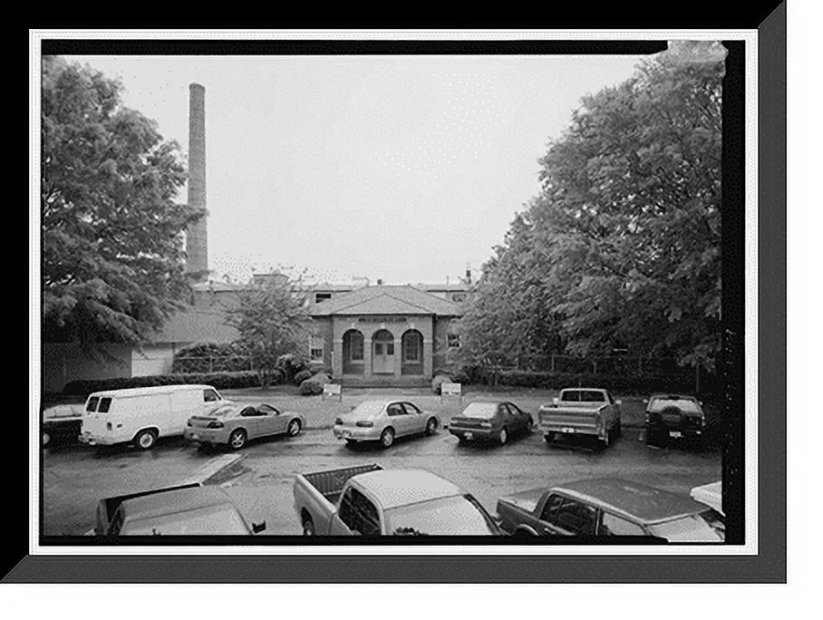 Historic Framed Print, Elm City Cotton Mill, 1000 Elm Street, La Grange, Troup County, GA - 4, 17-7/8