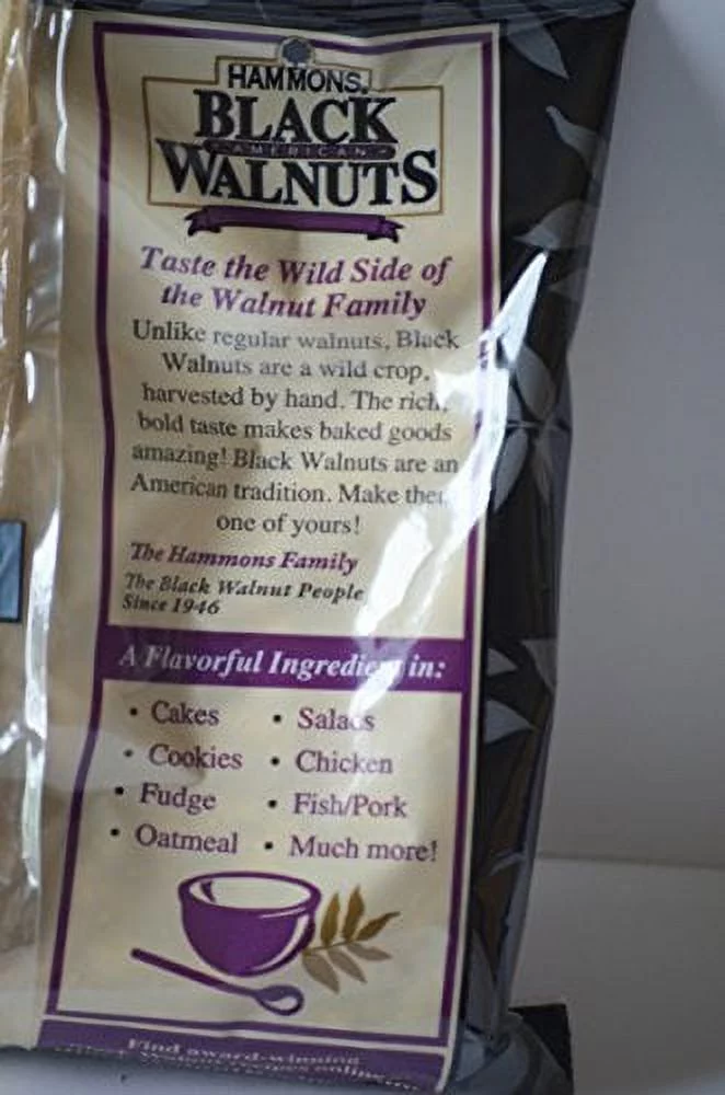Hammons Fancy Large Black Walnuts, 8-Ounce Bag