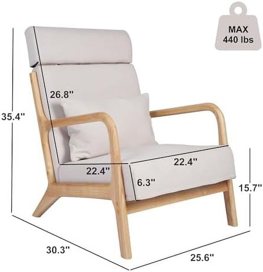 LNSETGC Rocking Chair Nursery with Solid Wood Legs Glider Chair with High Backrest Upholstered Glider Rocker Chair for Nursery Bedroom Living Room  Grey
