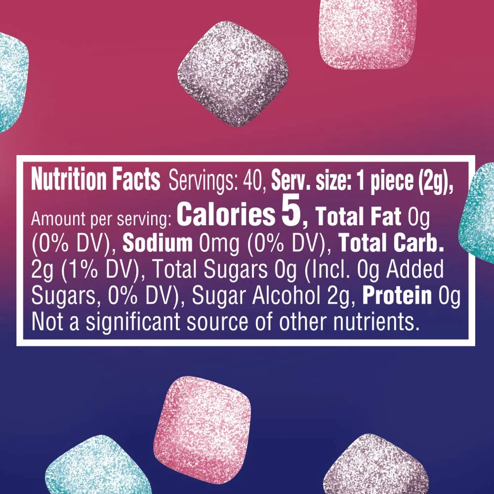 Extra Refreshers Berry Mix Gum, 3.21-Ounce 40-Piece Bottle (Pack Of 6)