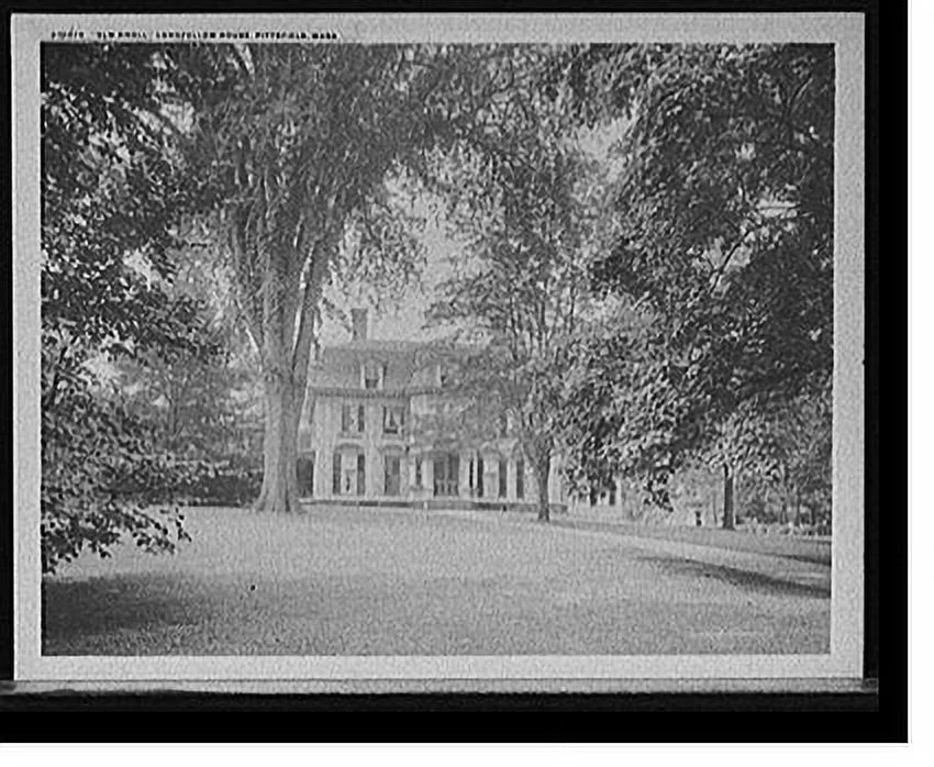 Historic Framed Print, Elm Knoll, Longfellow House, Pittsfield, Mass., 17-7/8