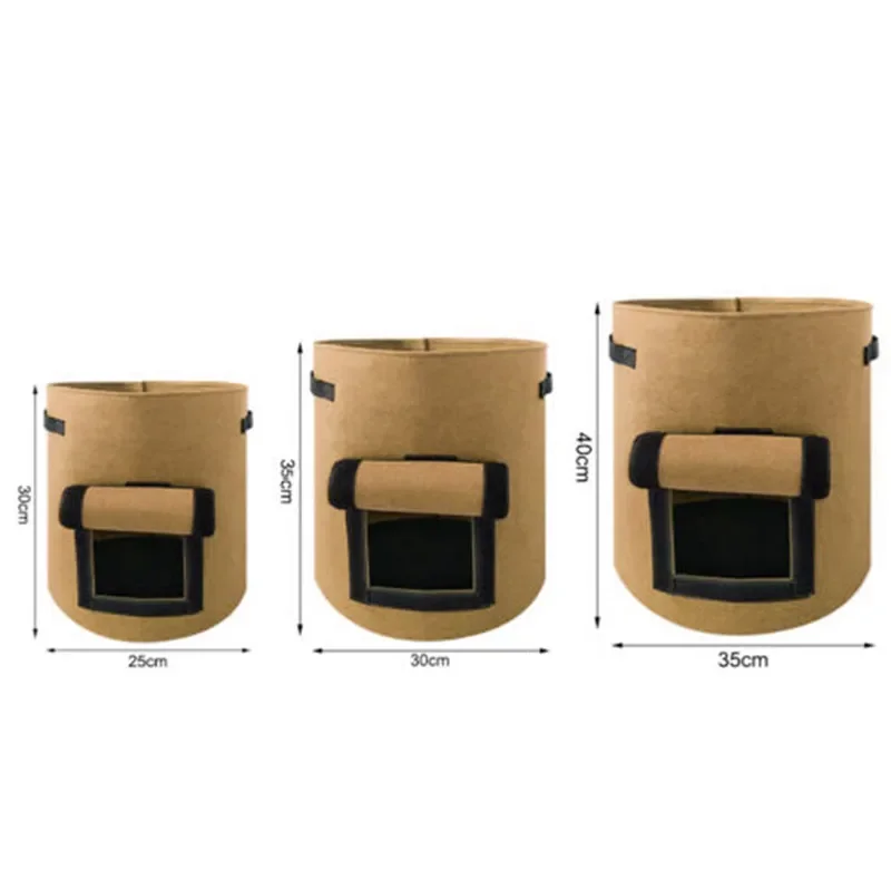 4/5 Gallon Potato Grow Pots Plant Bags Large Home Garden Pot Tomato Vegetable Planter Growing Bags PE Fabric Jardin Tools