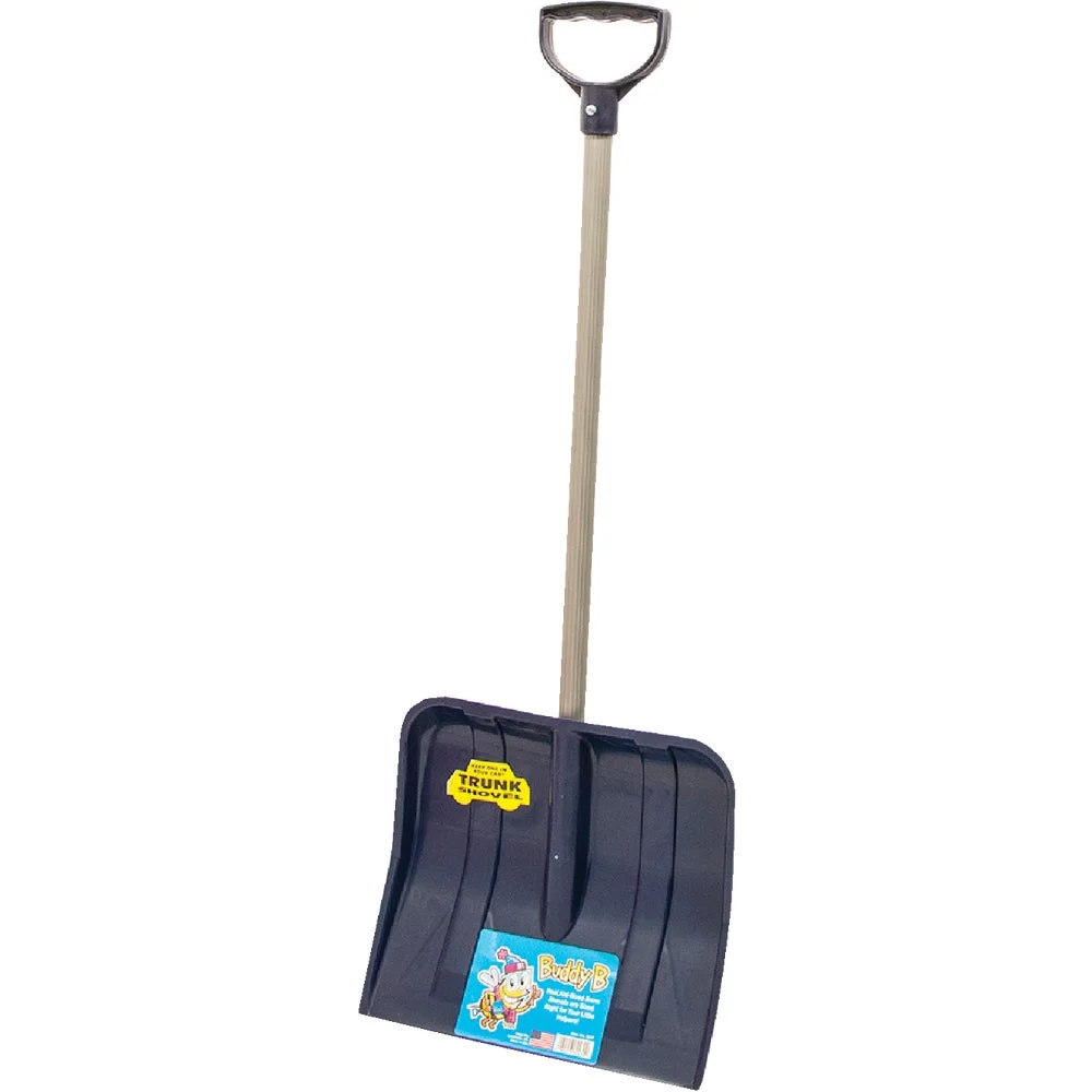 1 PK, Buddy B 12 In. Poly Childrens Snow Shovel with 24 In. Poly Handle