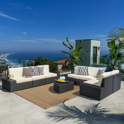 Buumin Santa Cruz Outdoor 8-piece Sectional Set